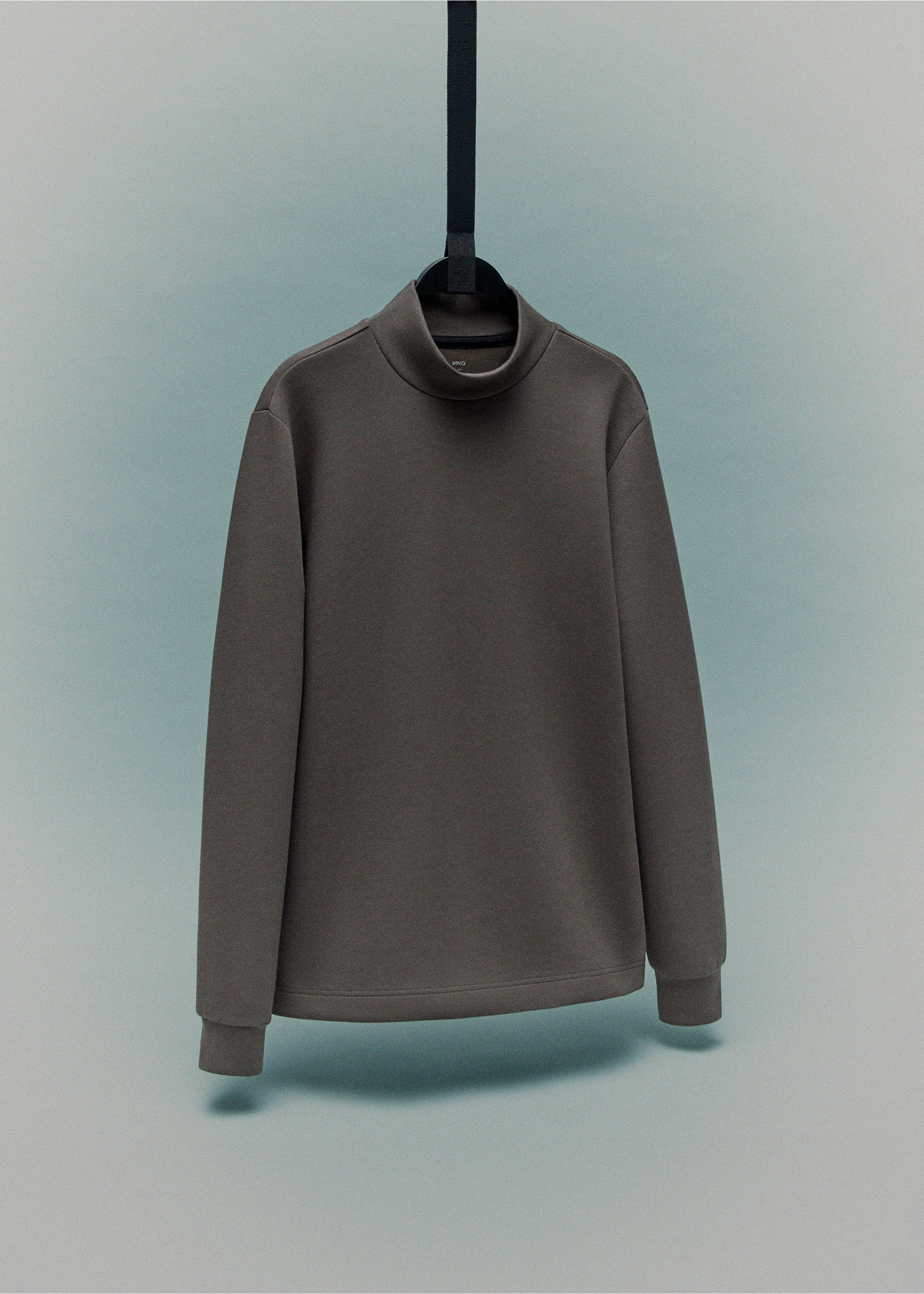 Camiseta manga larga cuello perkins - Detalle del artículo 9, Gris visón. Ref: 17088276-00.