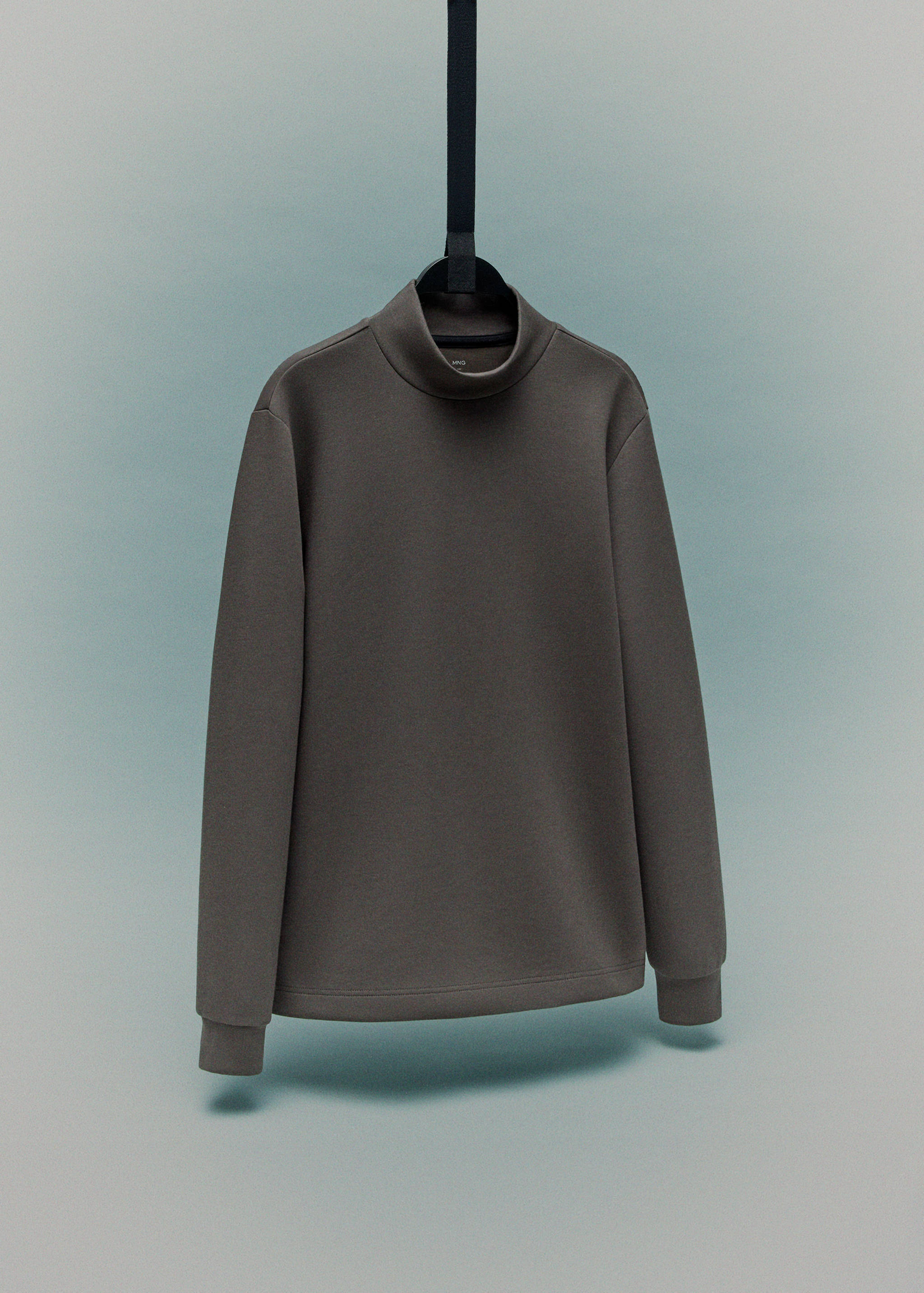 Long-sleeved t-shirt with perkins neck - Details of the article 9