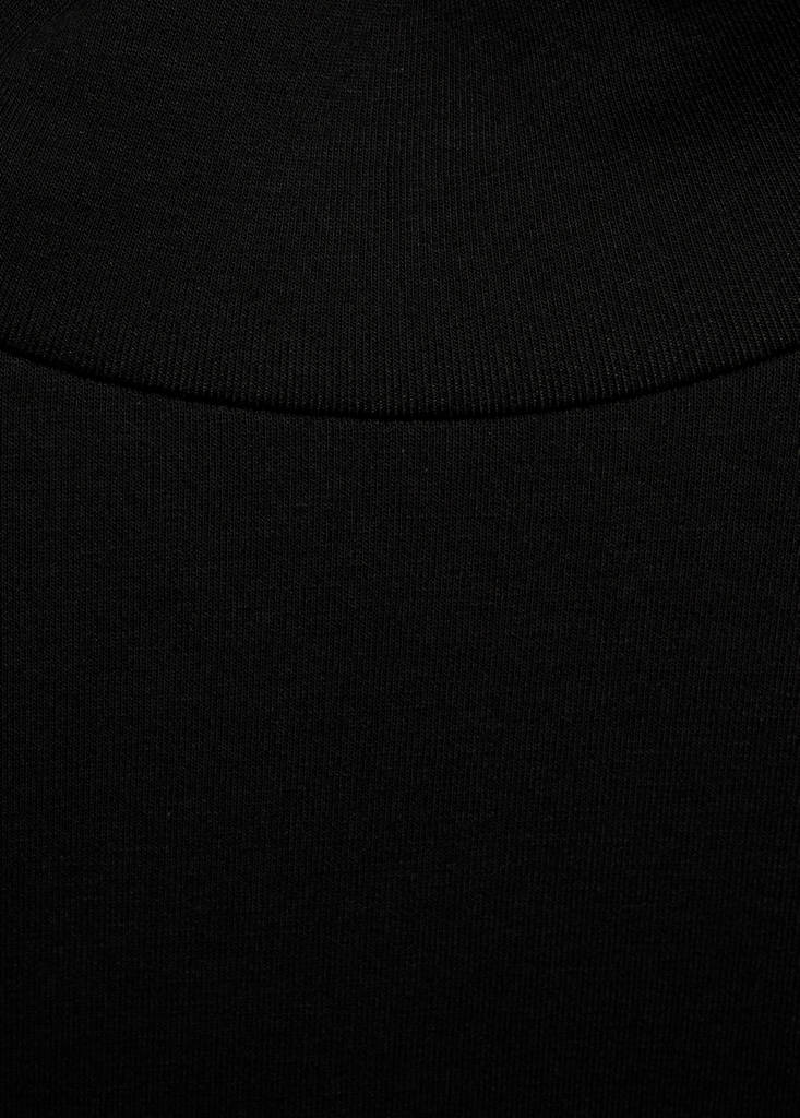 Perkins-neck long-sleeved t-shirt — Black