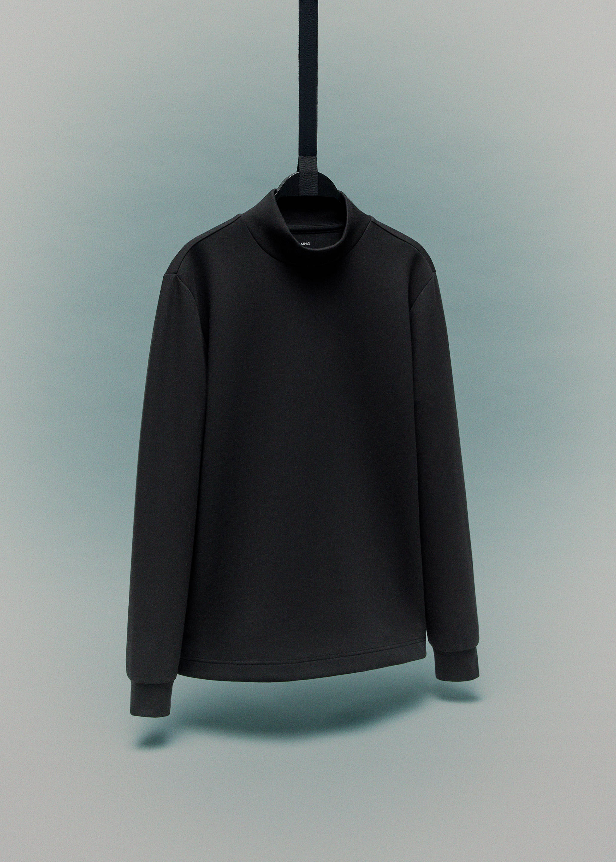 Long-sleeved t-shirt with perkins neck - Details of the article 9
