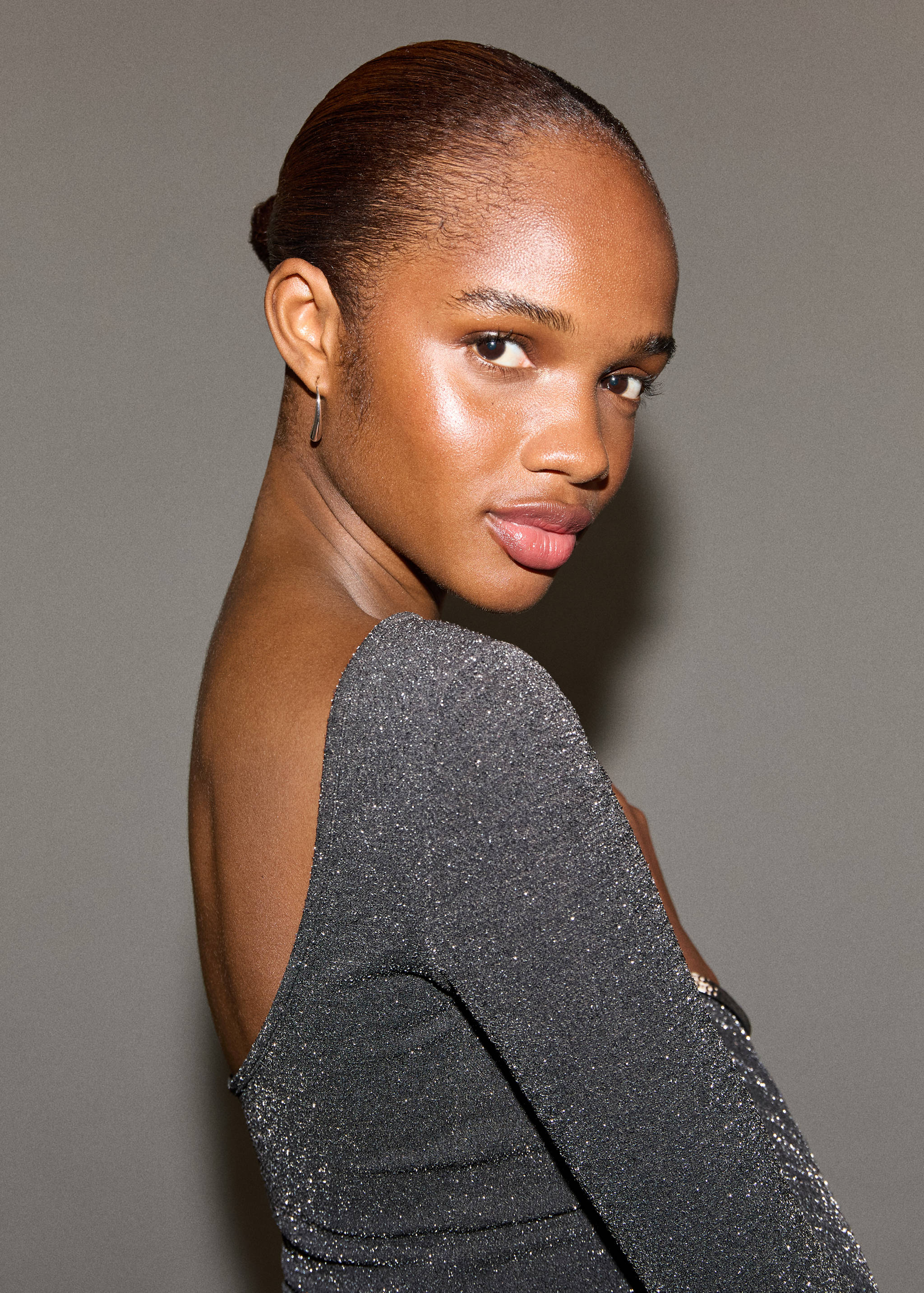 Open-back lurex bodysuit - Details of the article 1