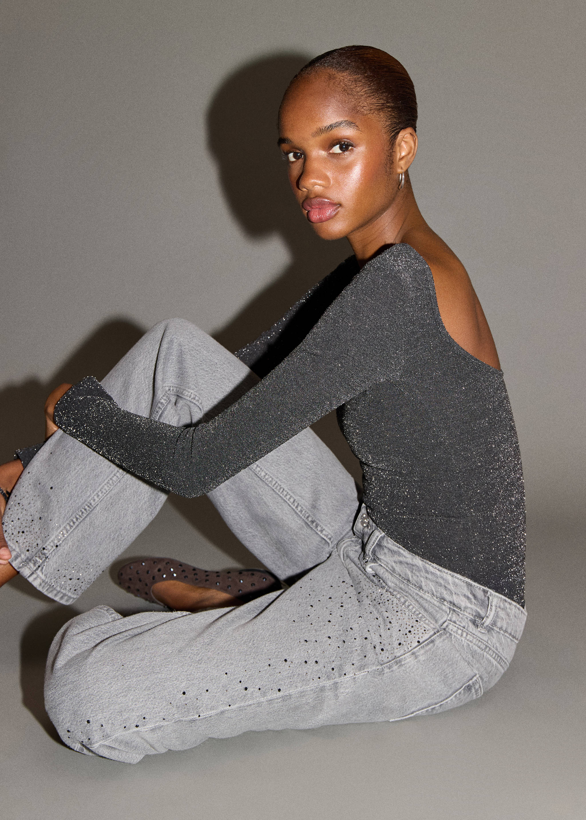 Open-back lurex bodysuit - Details of the article 2