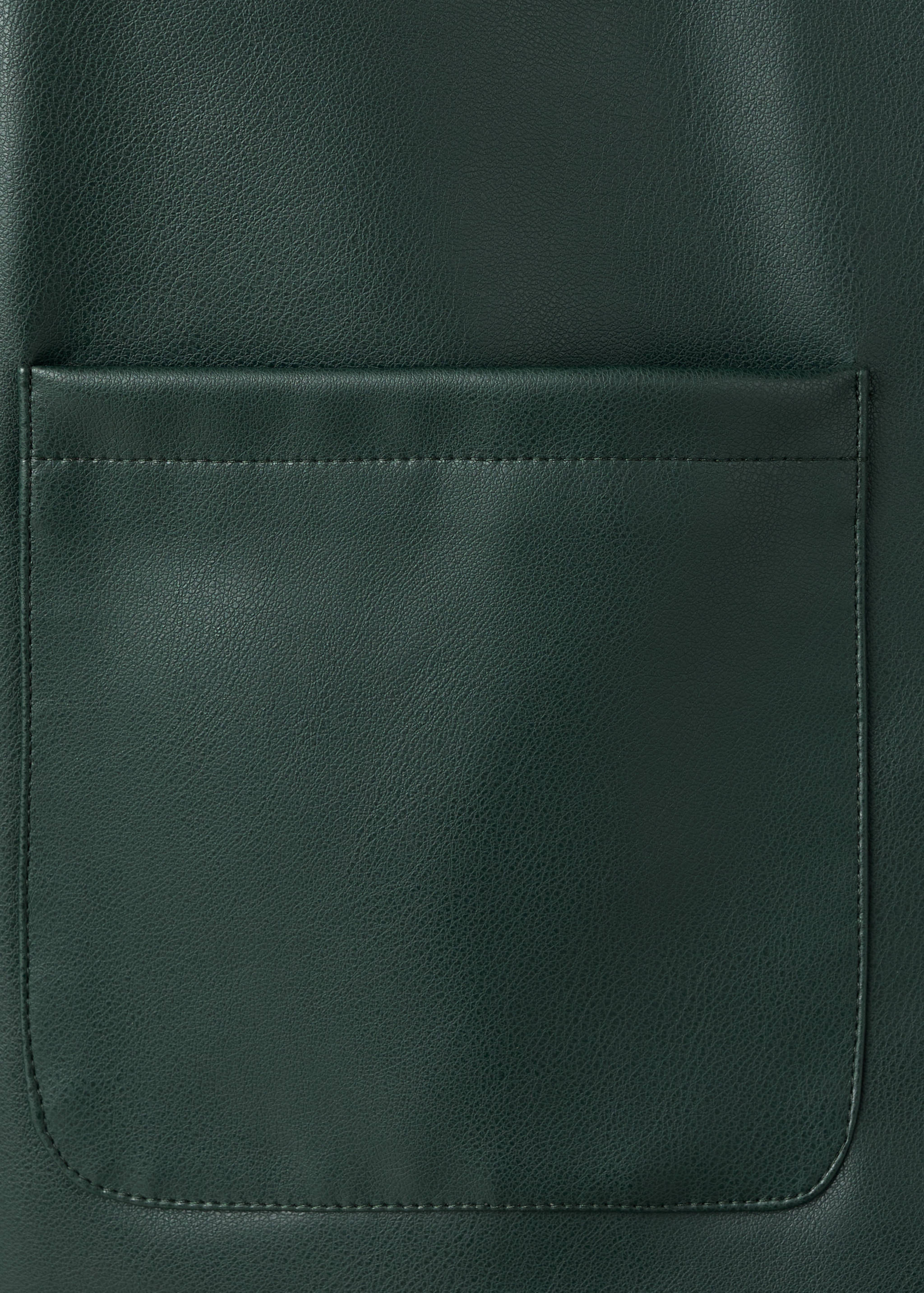 Leather-effect biker jacket - Details of the article 0