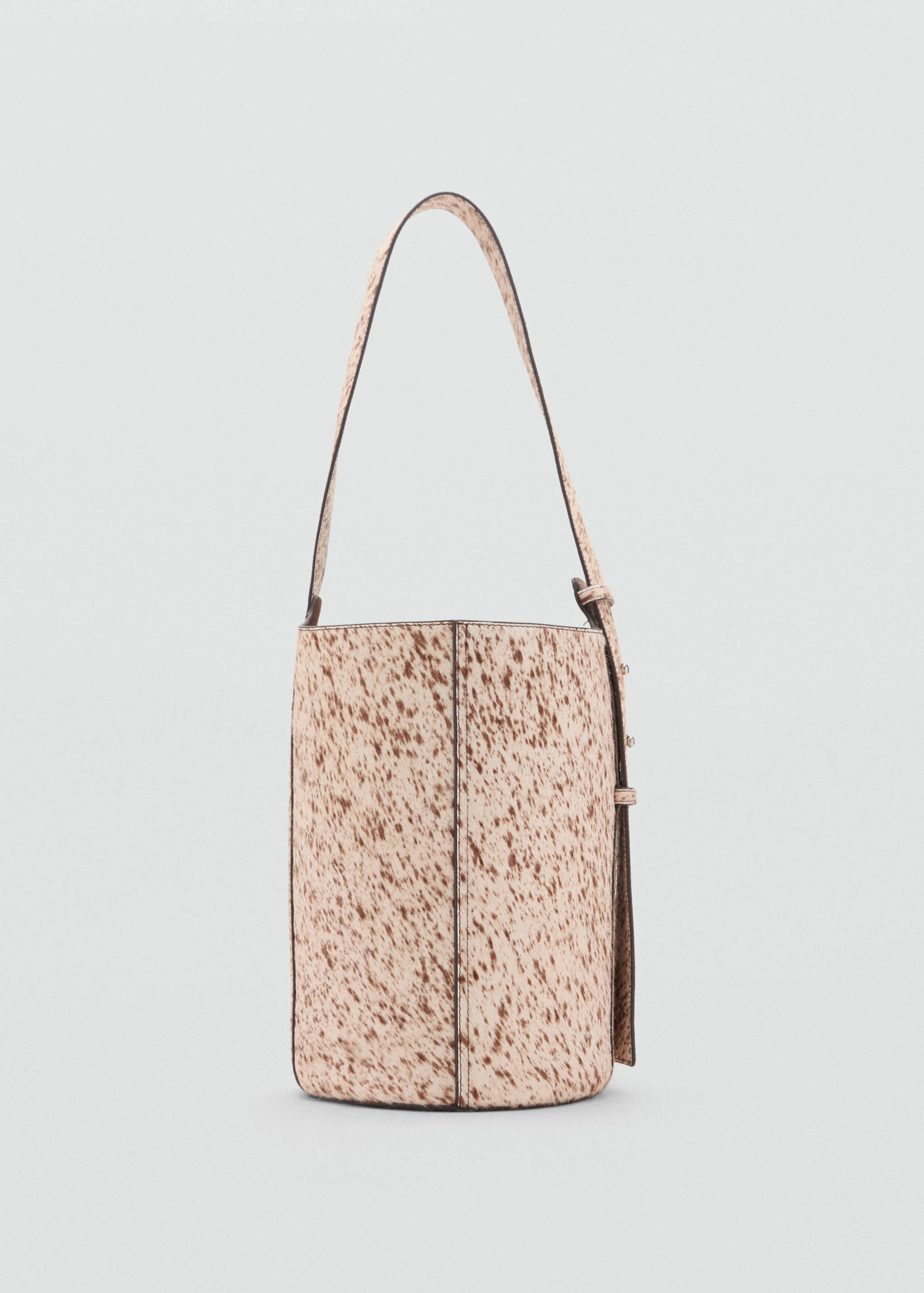 Leather and fur bucket bag - Details of the article 1