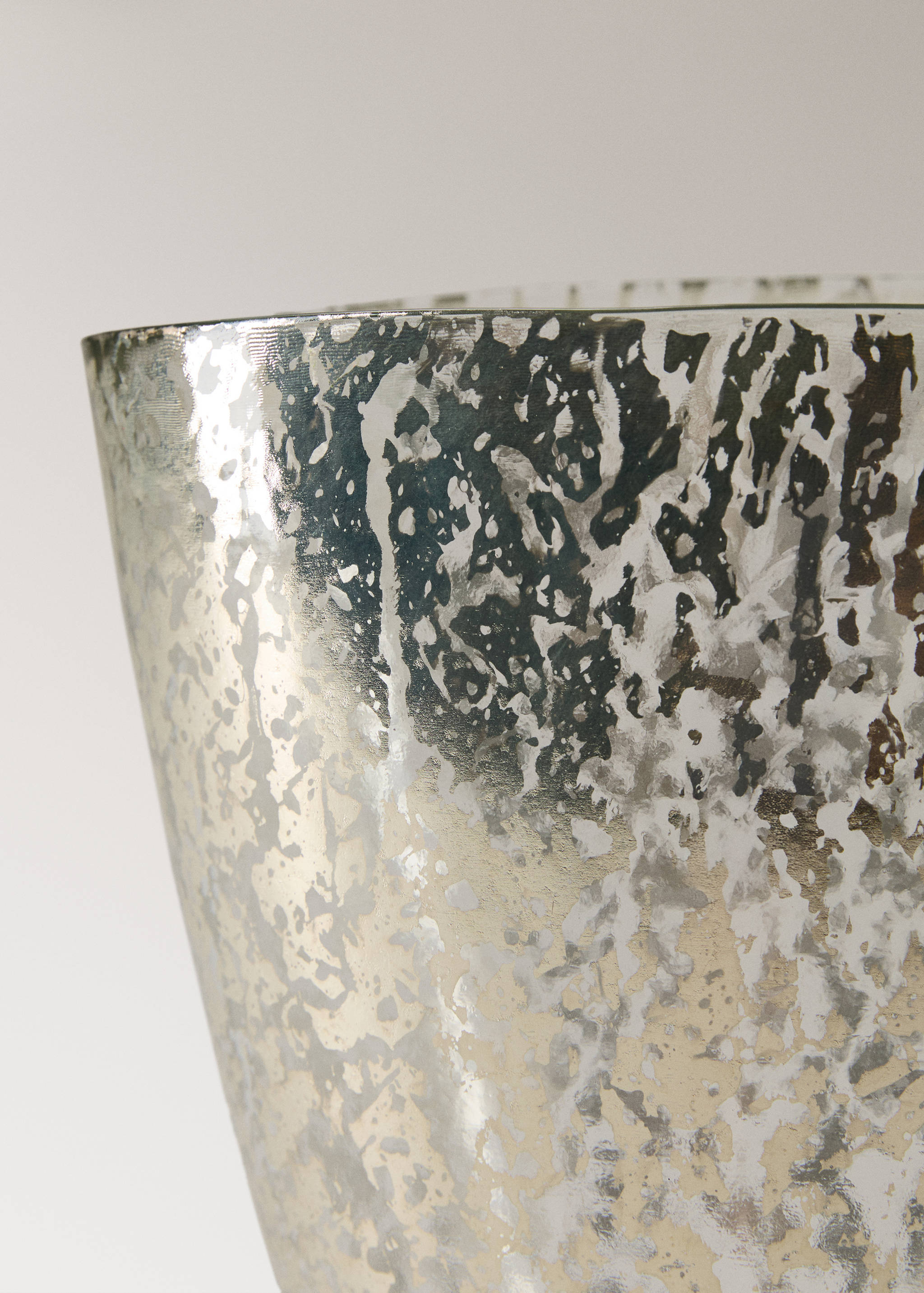Große Vase aus Glas mit Metallic-Effekt - Detail des Artikels 1