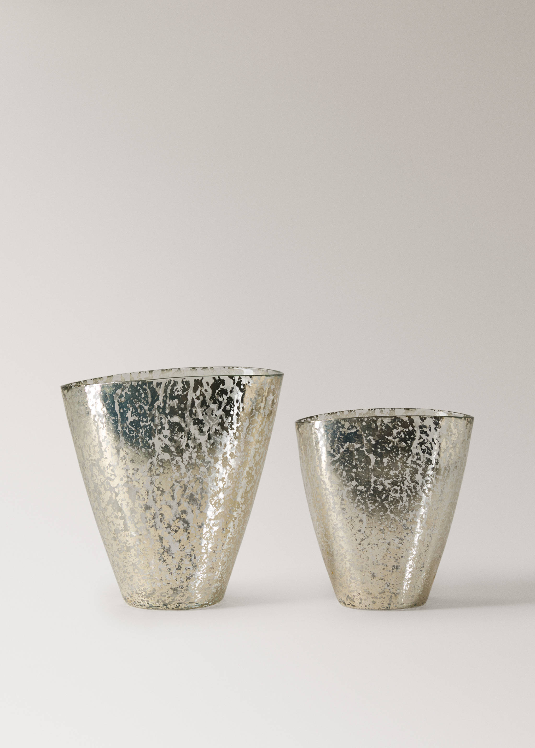 Große Vase aus Glas mit Metallic-Effekt - Detail des Artikels 3