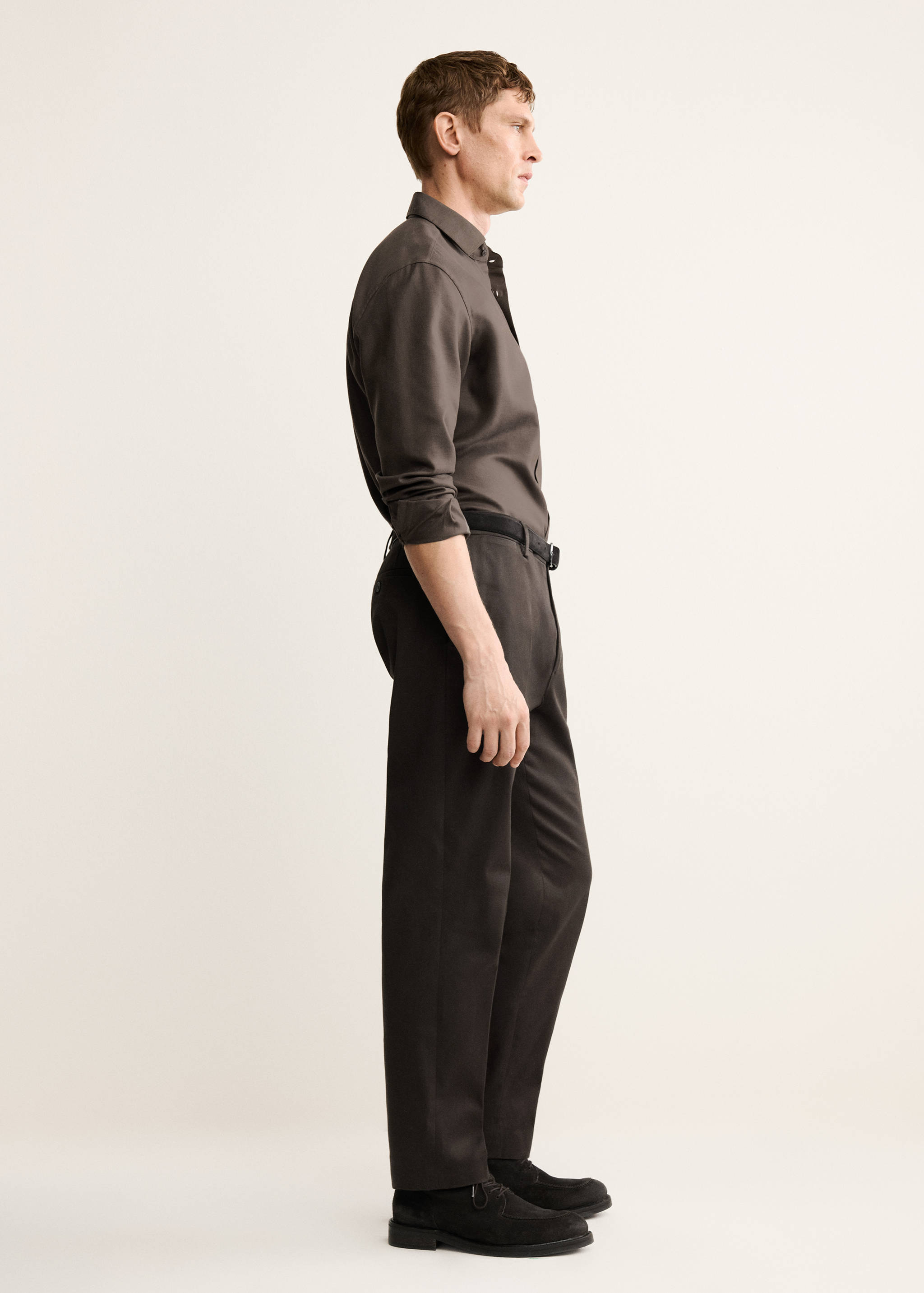 Regular-fit cotton lyocell shirt - Details of the article 2