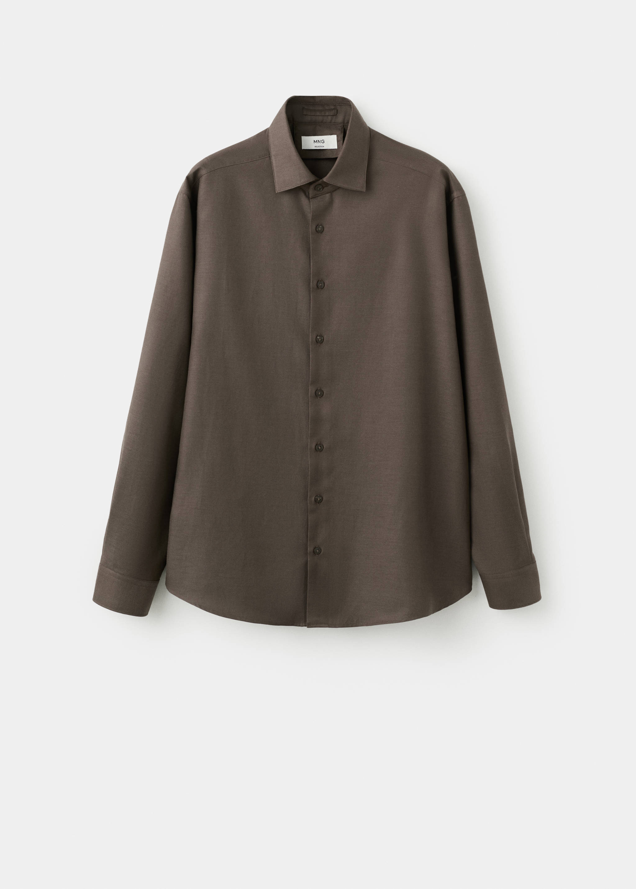 Regular-fit cotton lyocell shirt - Article without model