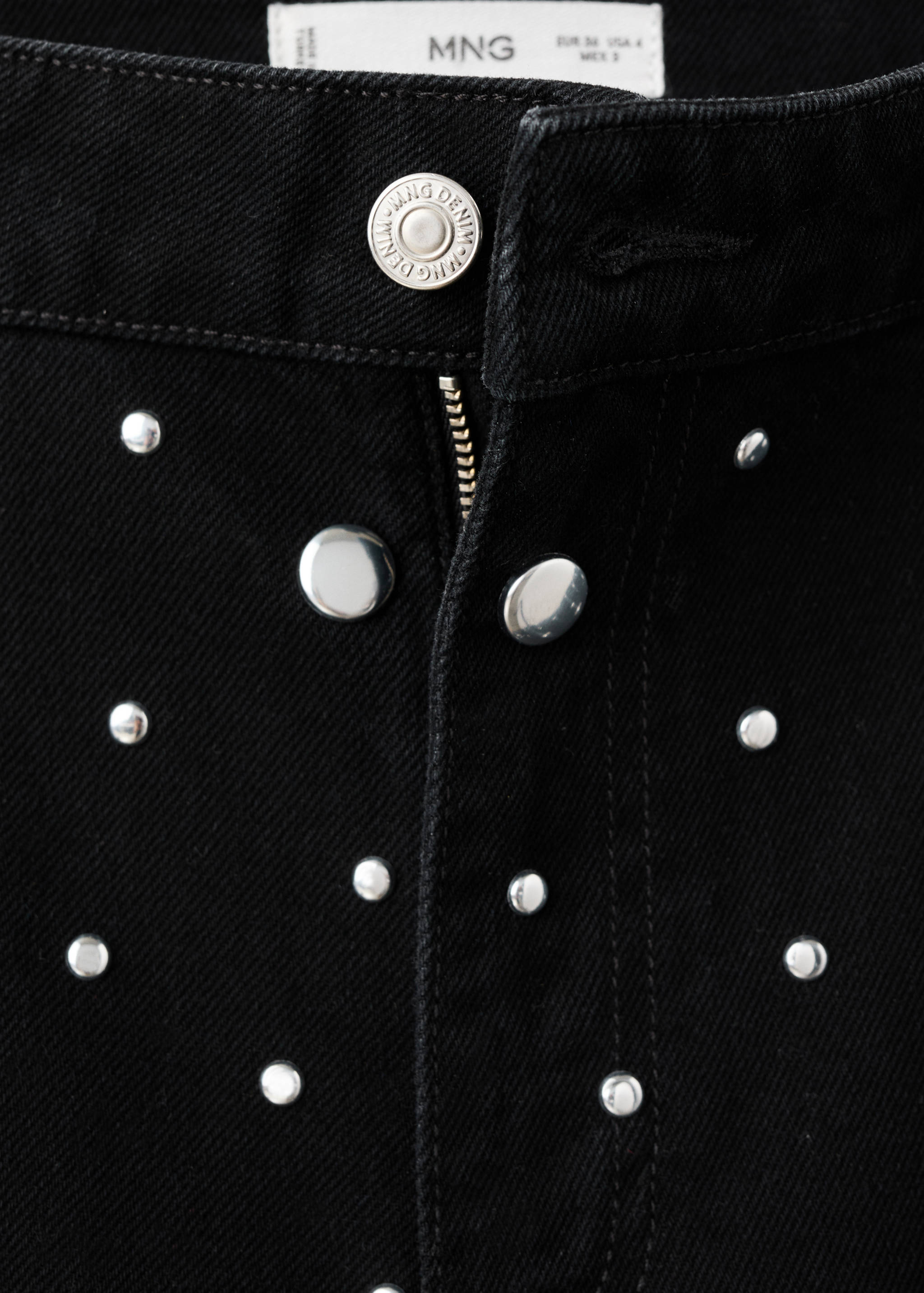 Straight-fit jeans with studs - Details of the article 8