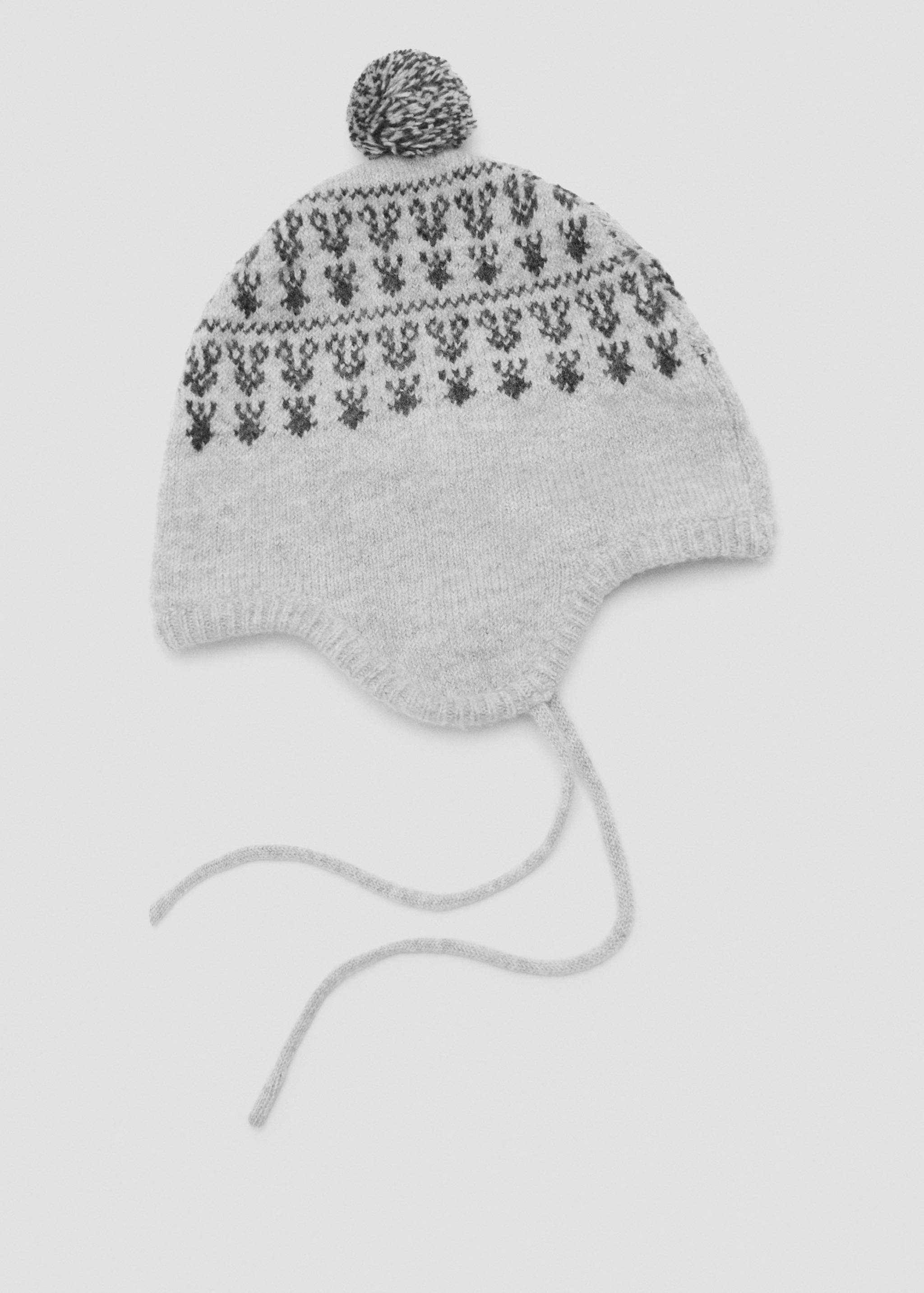 Bobble hat with jacquard pattern - Article without model
