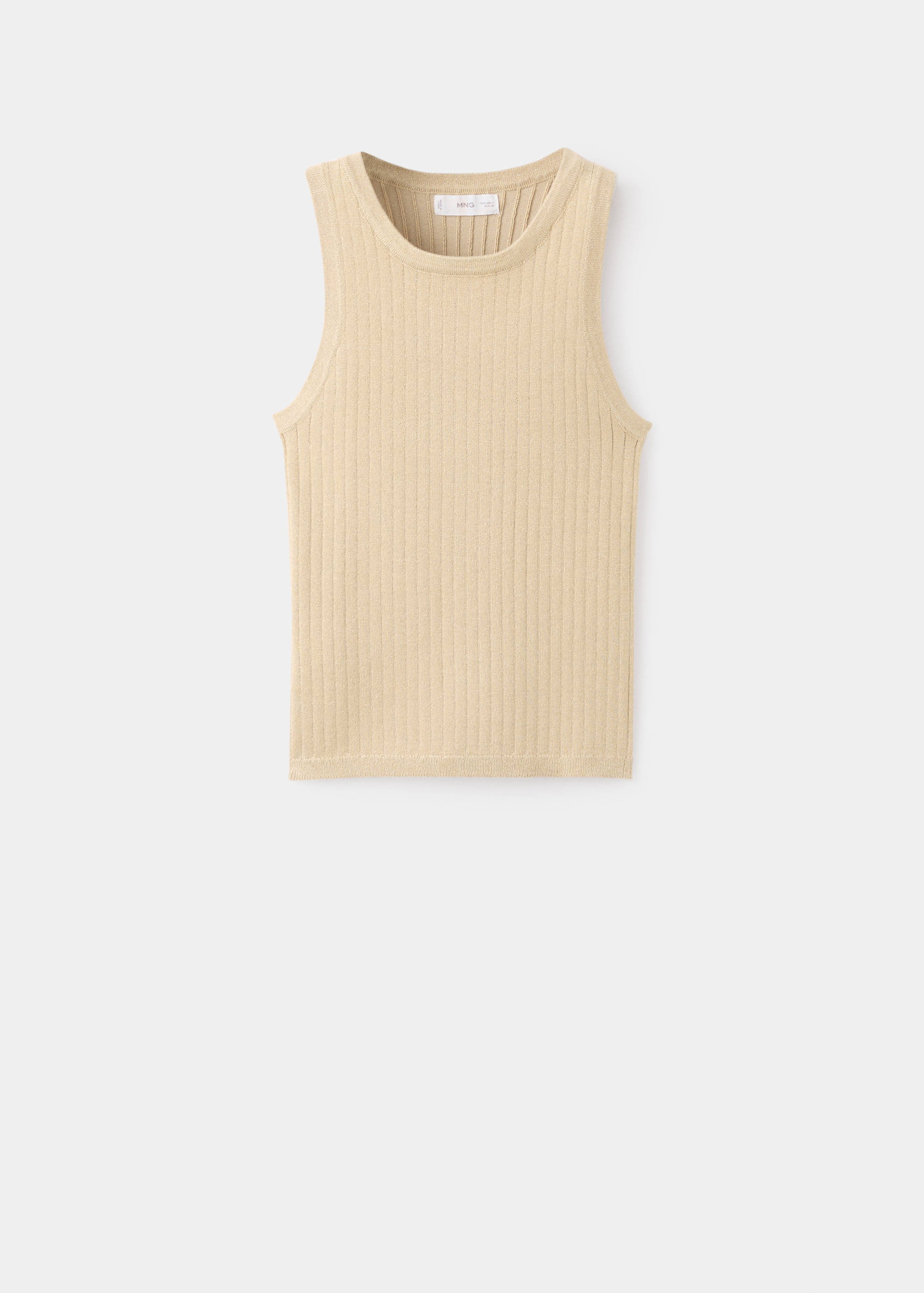 Lurex ribbed top - Article without model