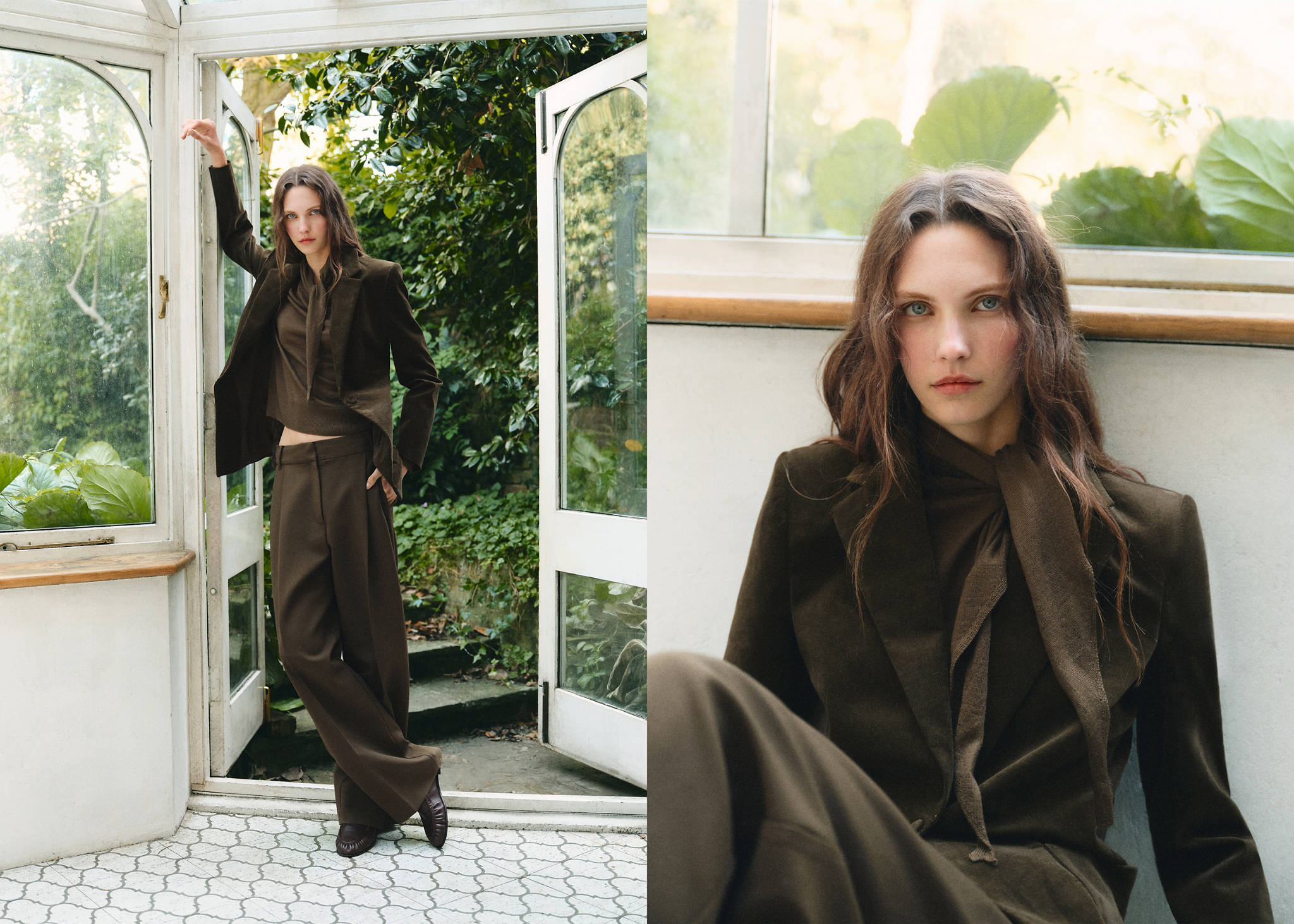 Velveteen jacket with pockets - Panoramic plane