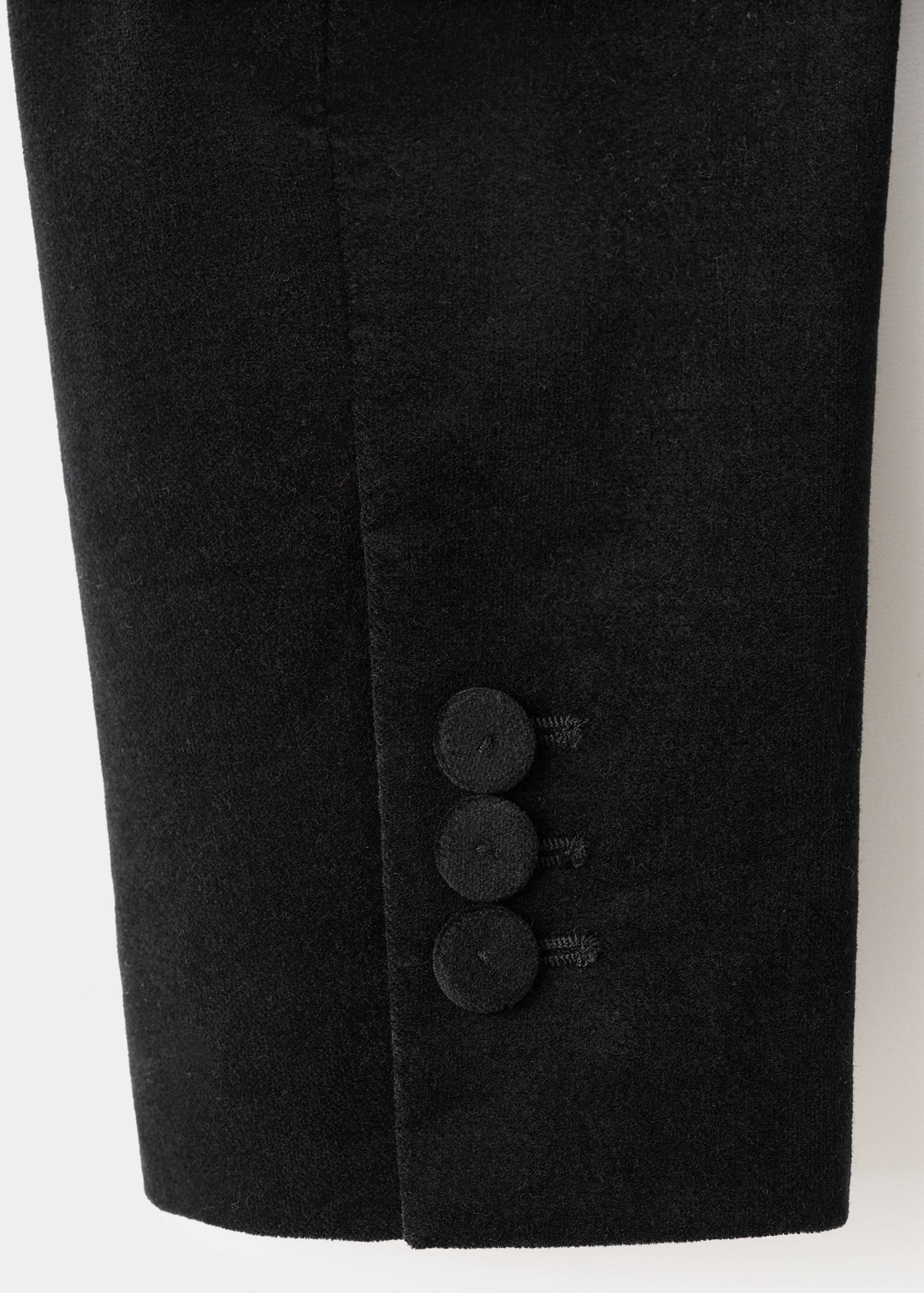 Katoenfluwelen blazer met zakken - Detail van het artikel 0