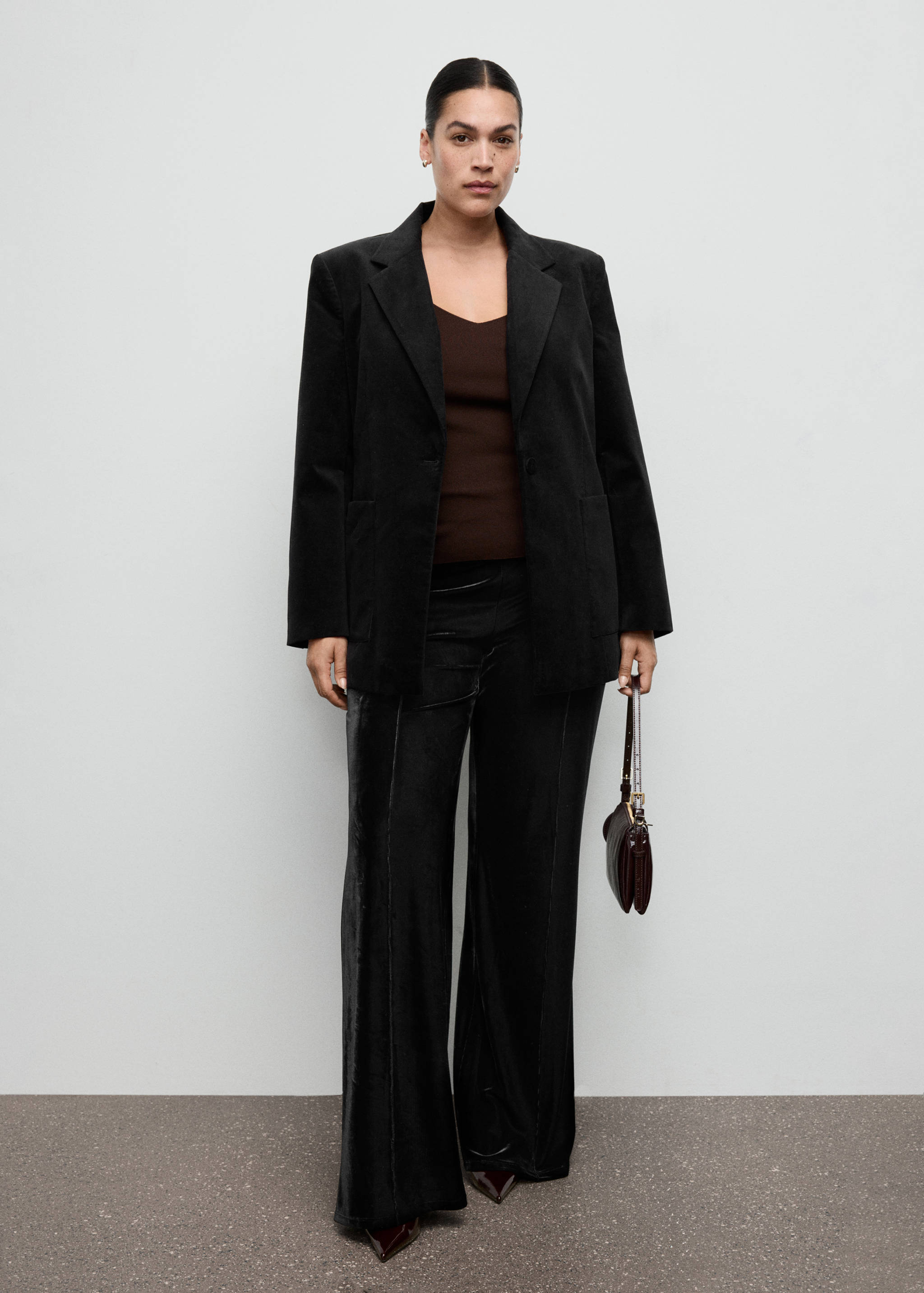 Katoenfluwelen blazer met zakken - Detail van het artikel 3