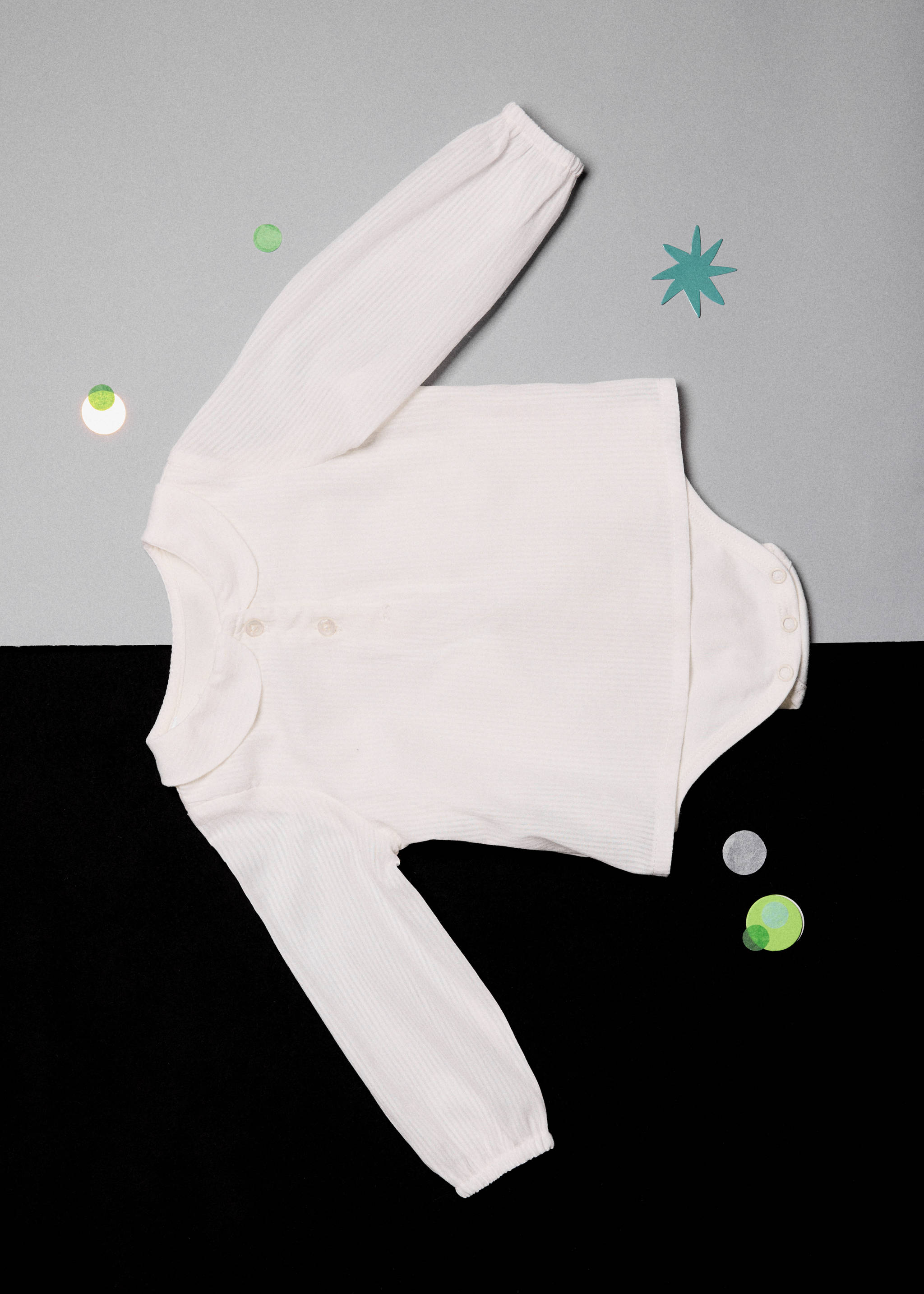 Dětské body se zakulaceným límečkem - Detail zboží 5