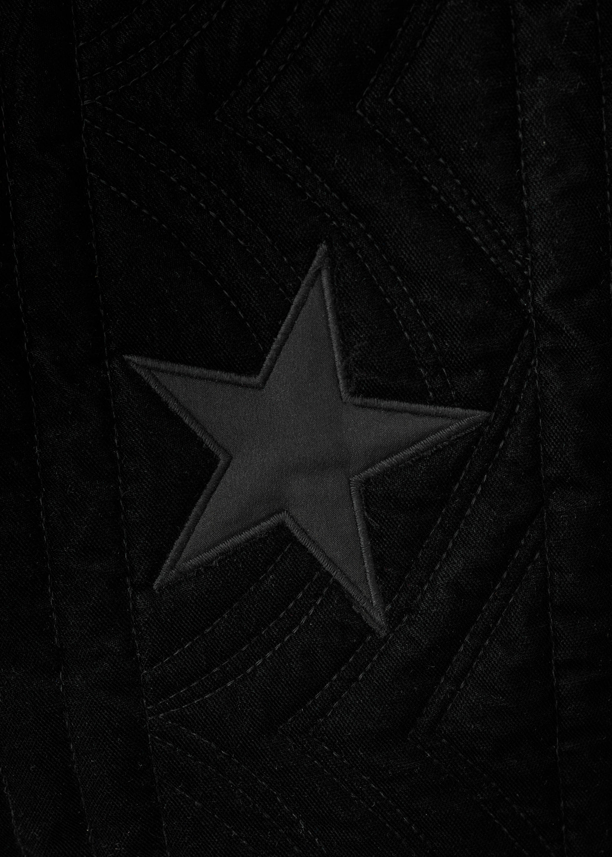 Velvet bomber jacket with star - Details of the article 0
