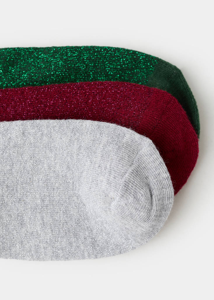 Pack of 3 Christmas stockings — Red
