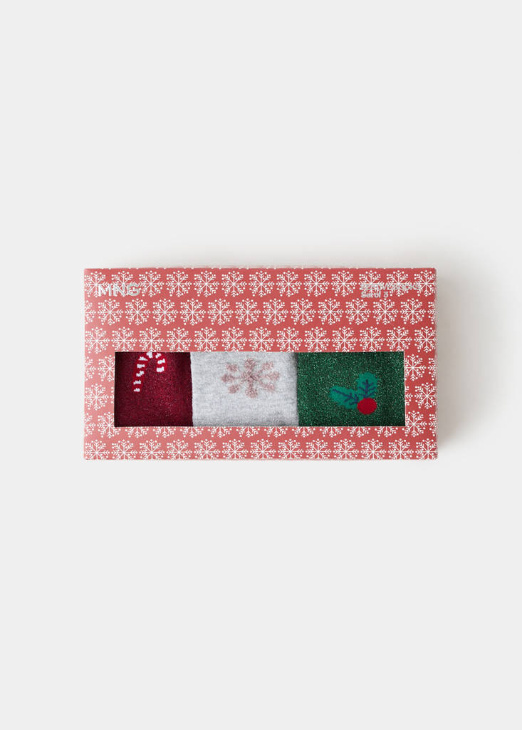 Pack of 3 Christmas stockings — Red