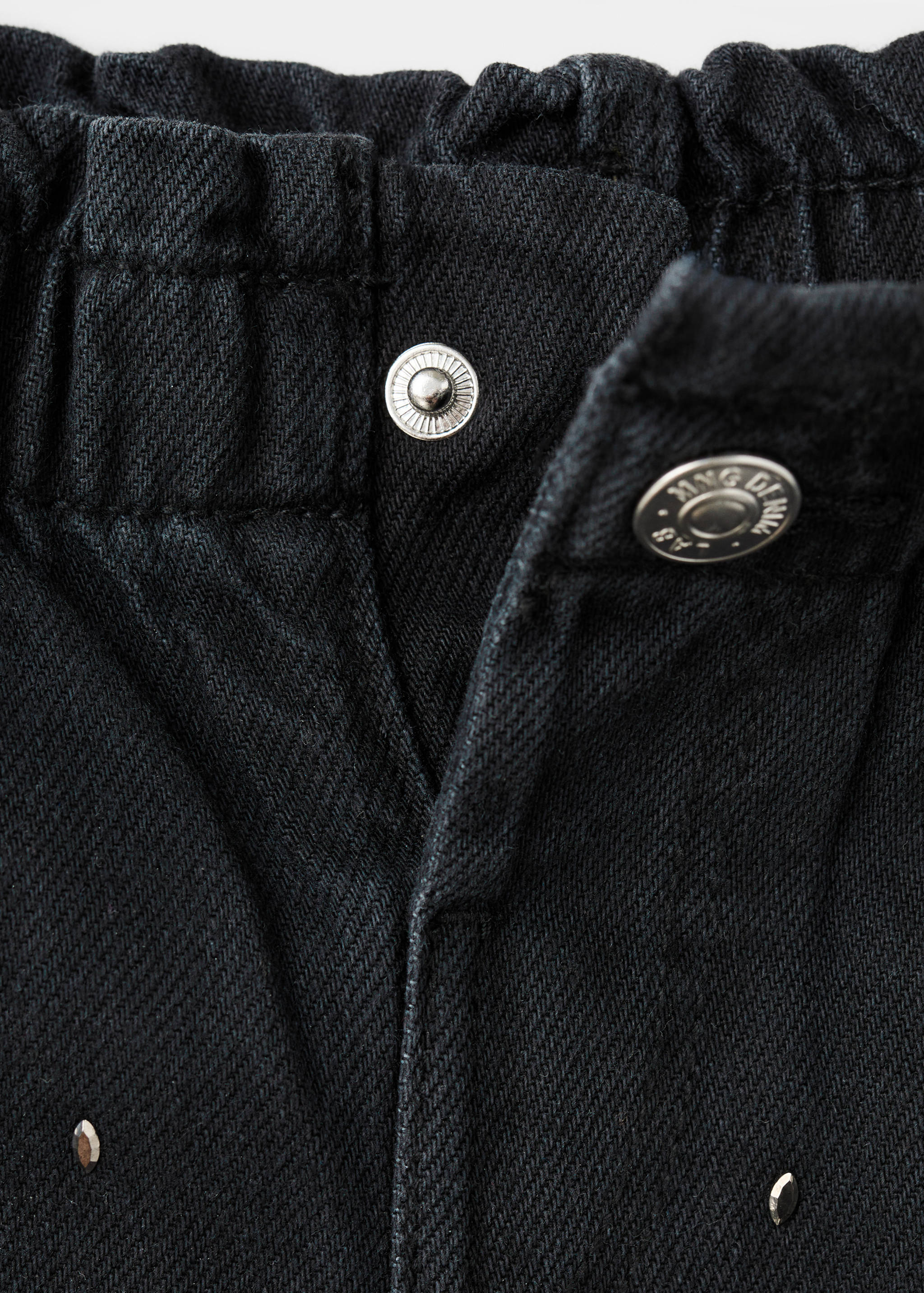 Straight jeans with rhinestone detail - Details of the article 8