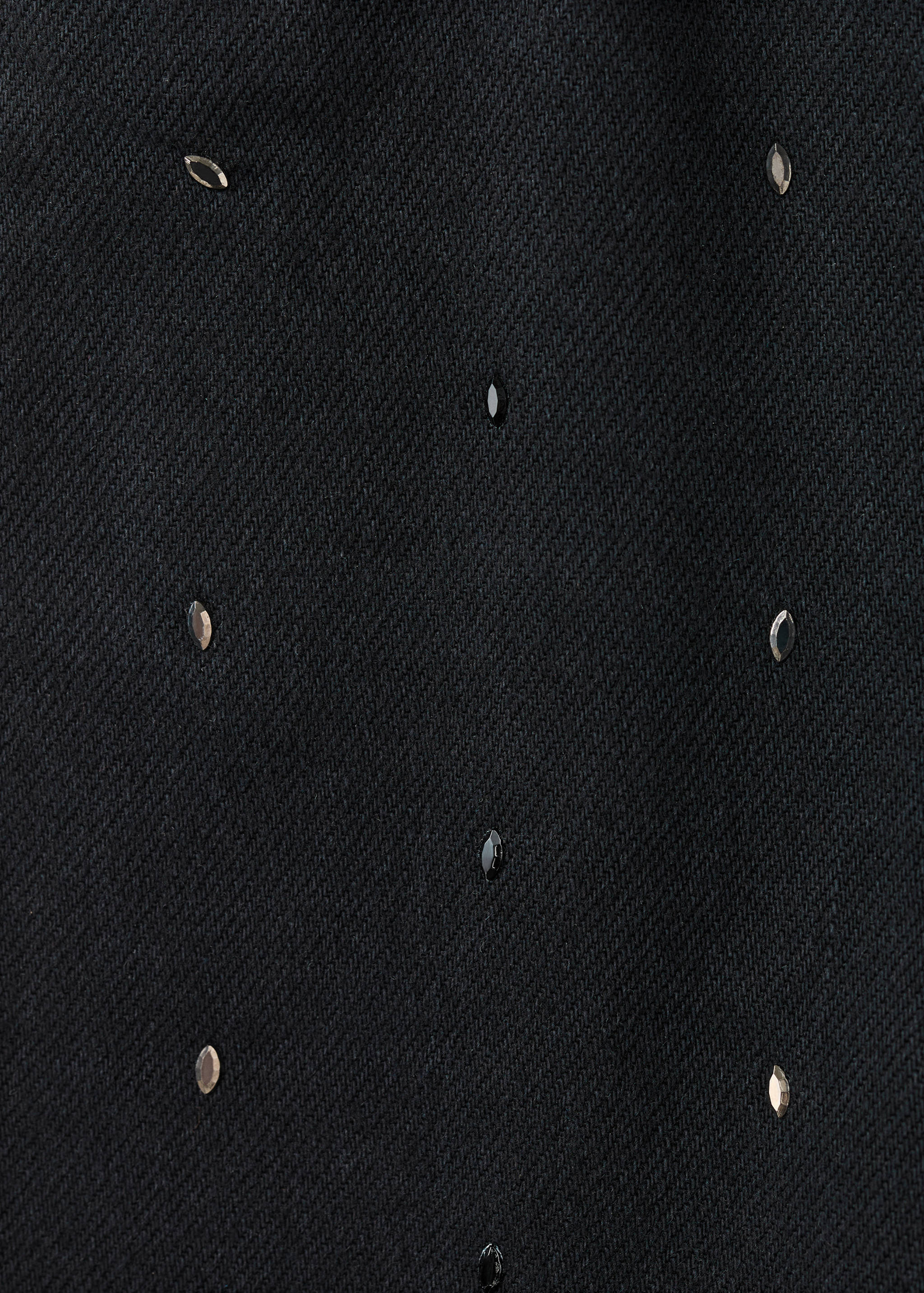 Straight jeans with rhinestone detail - Details of the article 0