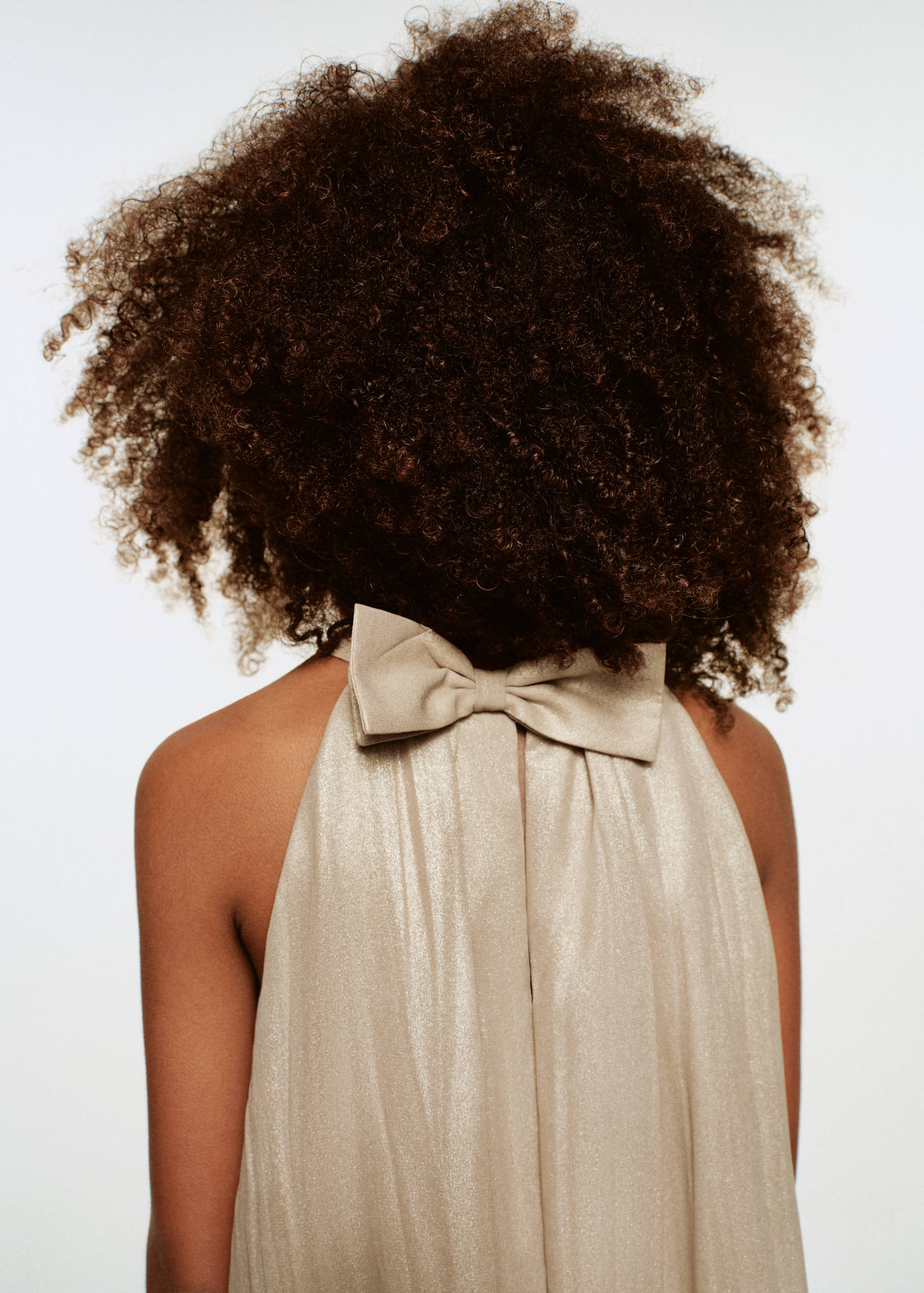 Bow metallic dress - Medium plane
