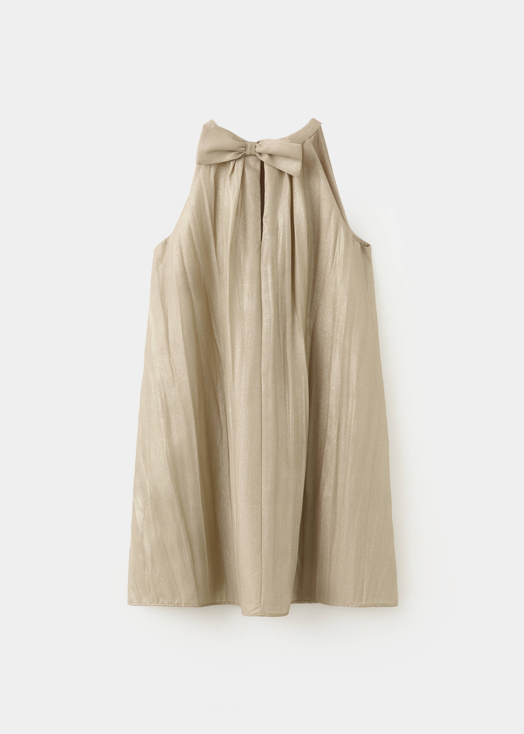 Bow metallic dress - Reverse of the article