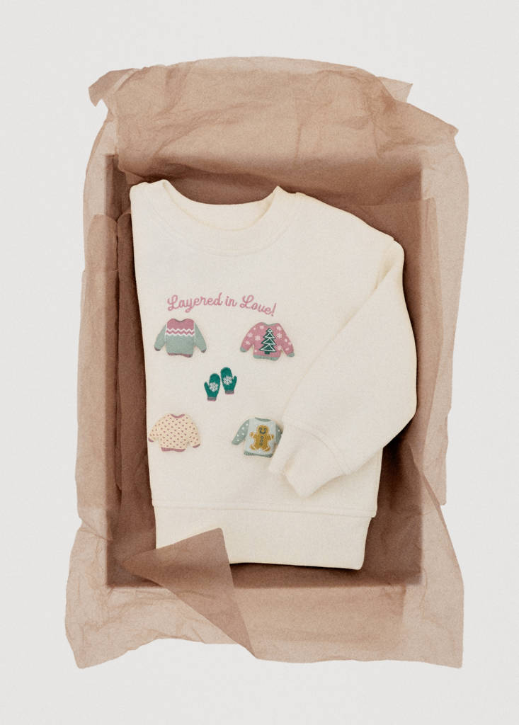 Patch sweatshirt — Ecru