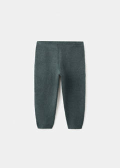 Knitted trousers with bow — Forest Green 4