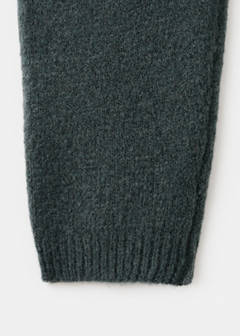 Knitted trousers with bow — Forest Green 5