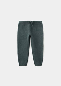 Knitted trousers with bow — Forest Green 2
