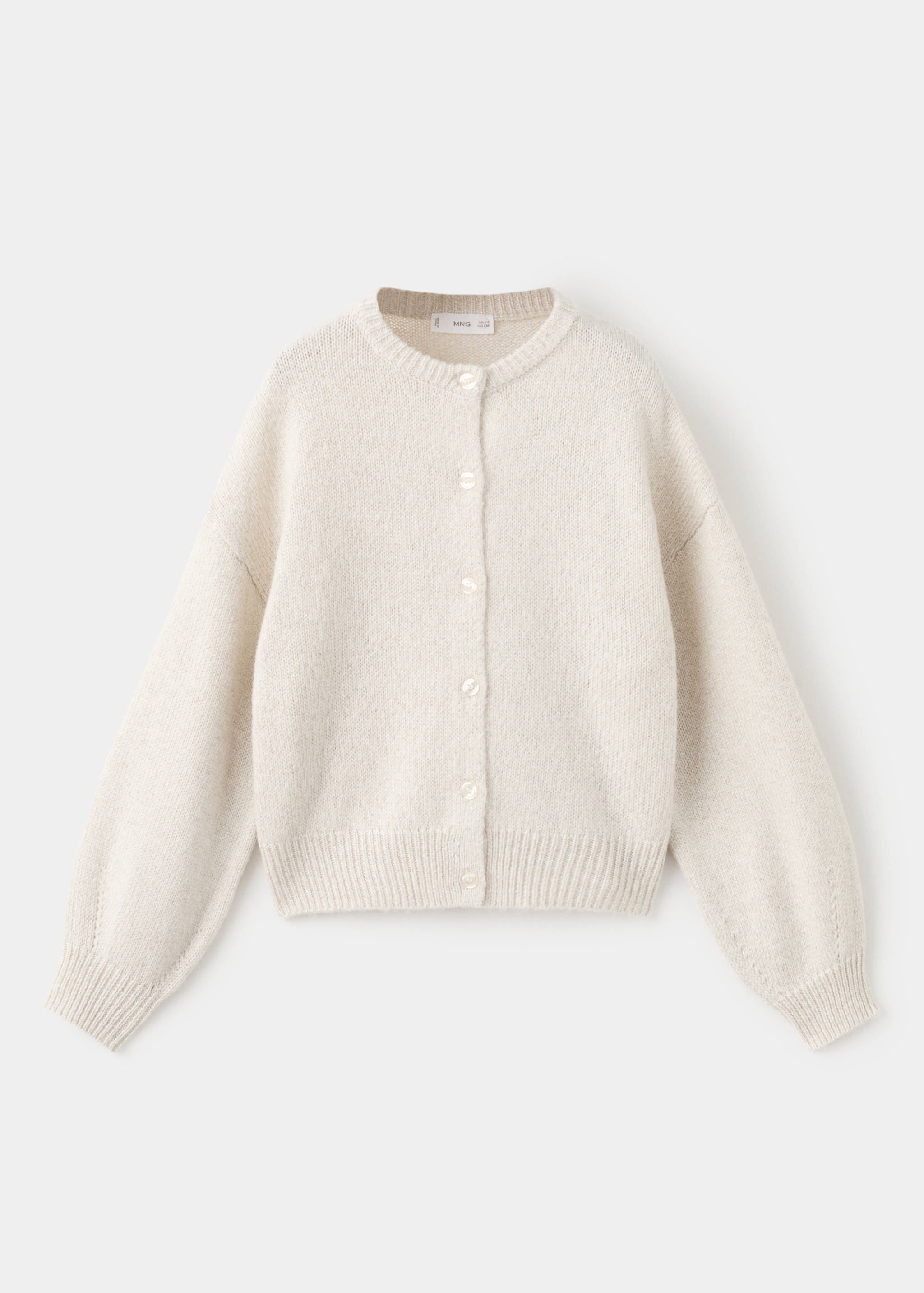 Knitted cardigan with shiny details - Article without model