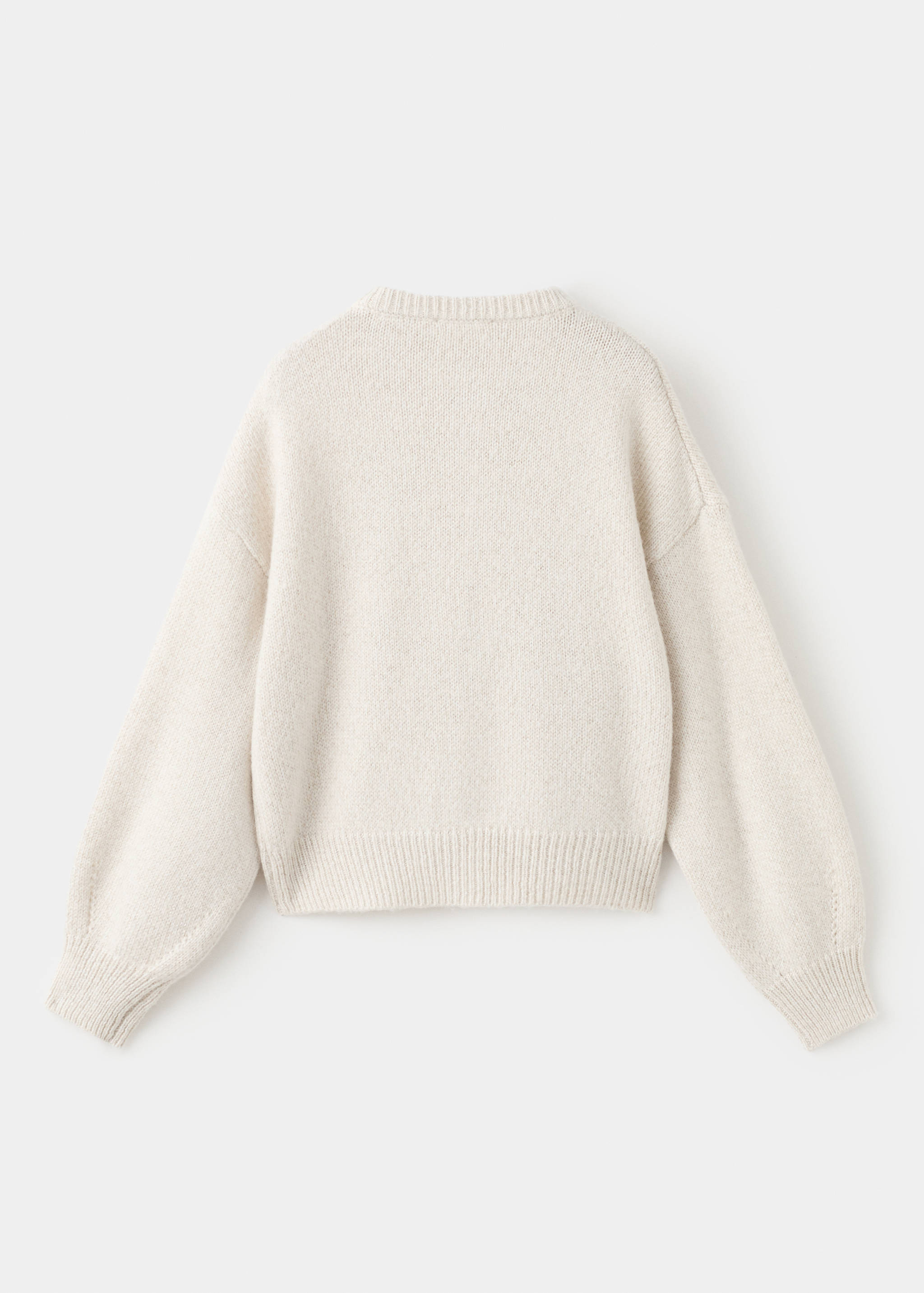 Knitted cardigan with shiny details - Reverse of the article