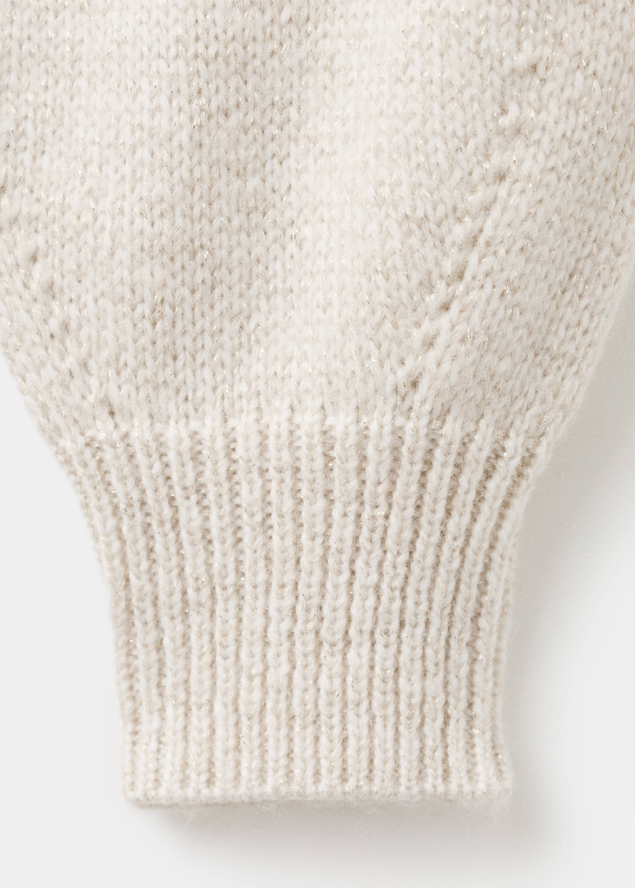 Knitted cardigan with shiny details - Details of the article 8