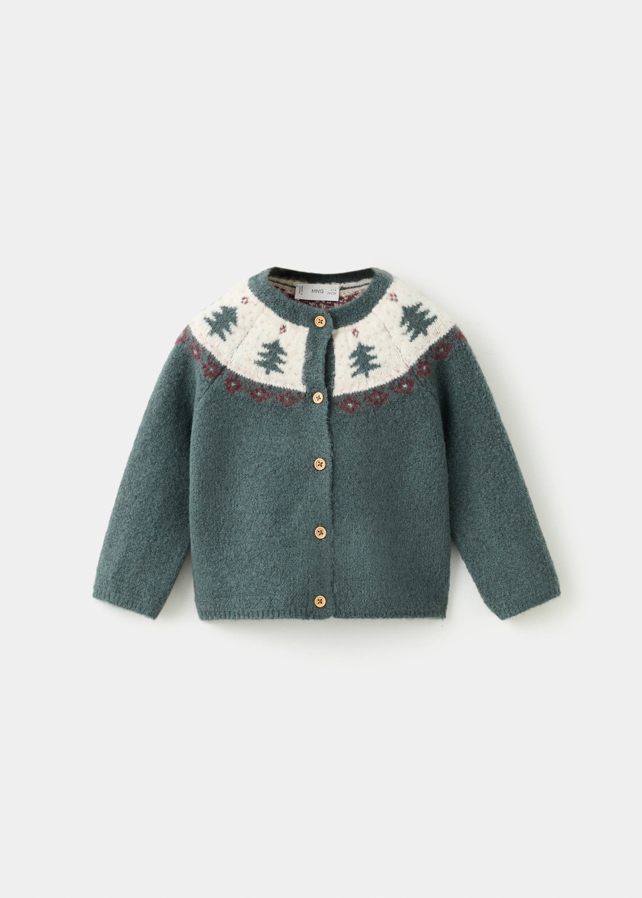 Printed knitwear cardigan - Article without model