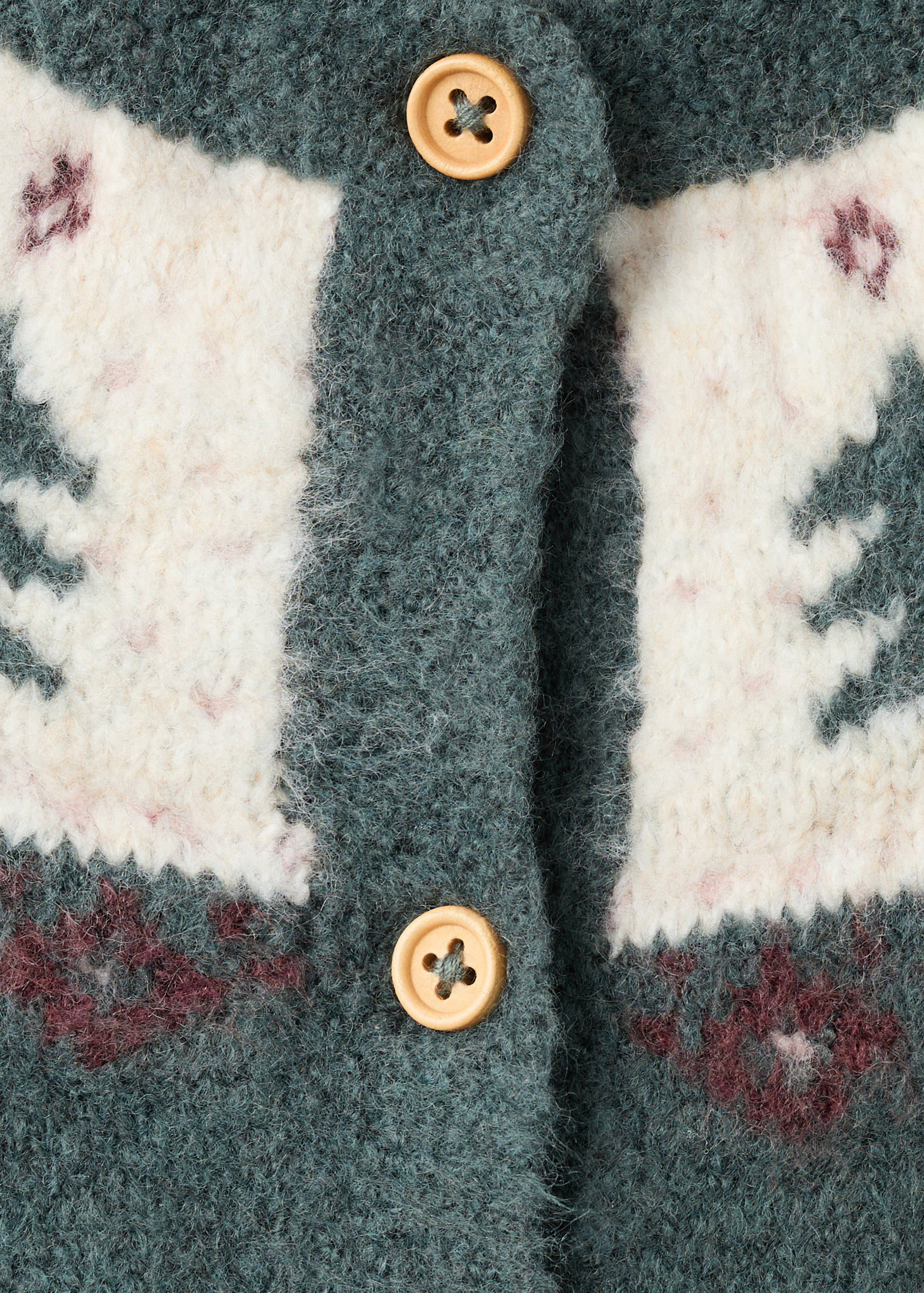 Printed knitwear cardigan - Details of the article 8