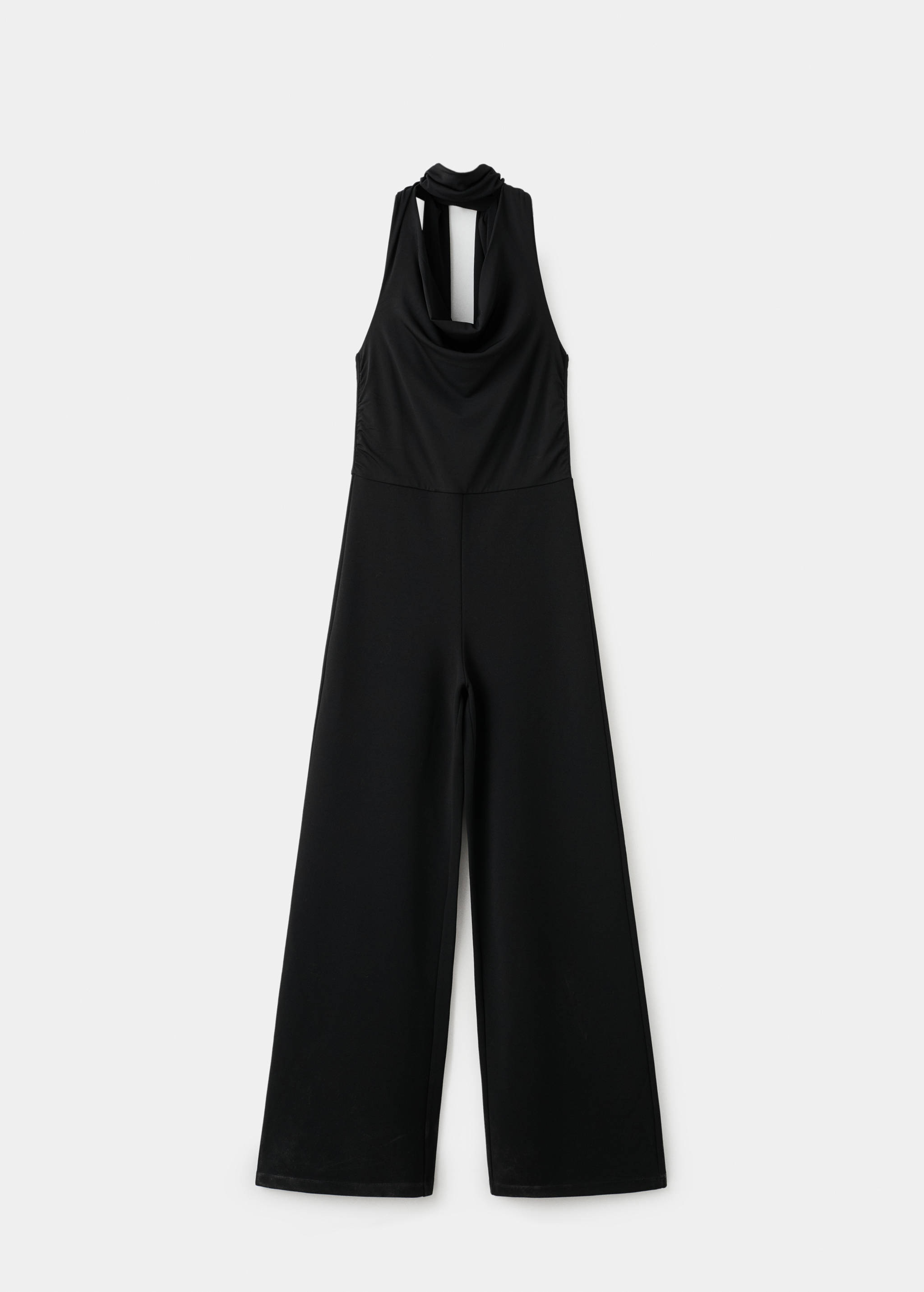 Halter-neck jumpsuit with scarf - Article without model