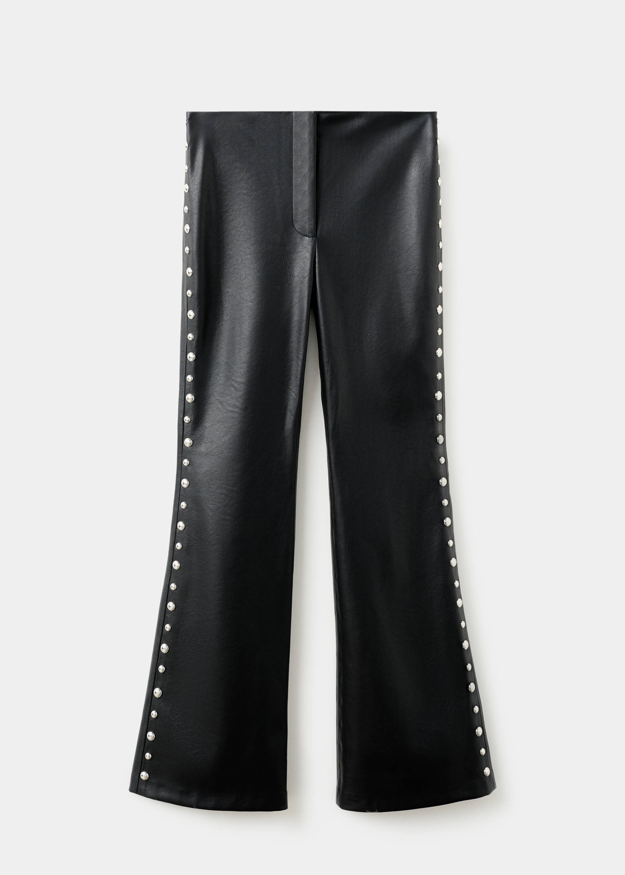 Studded faux-leather trousers - Article without model
