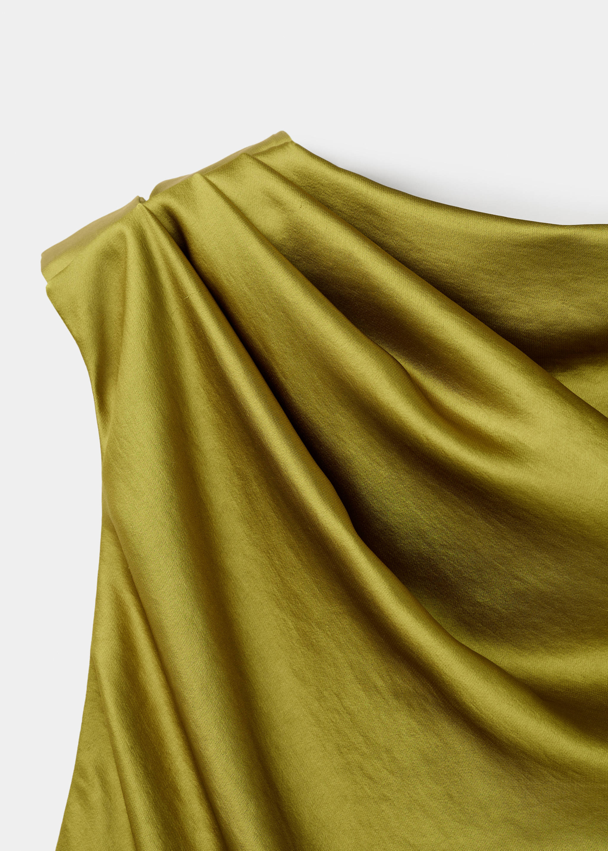 Open-back satin-effect dress - Details of the article 8