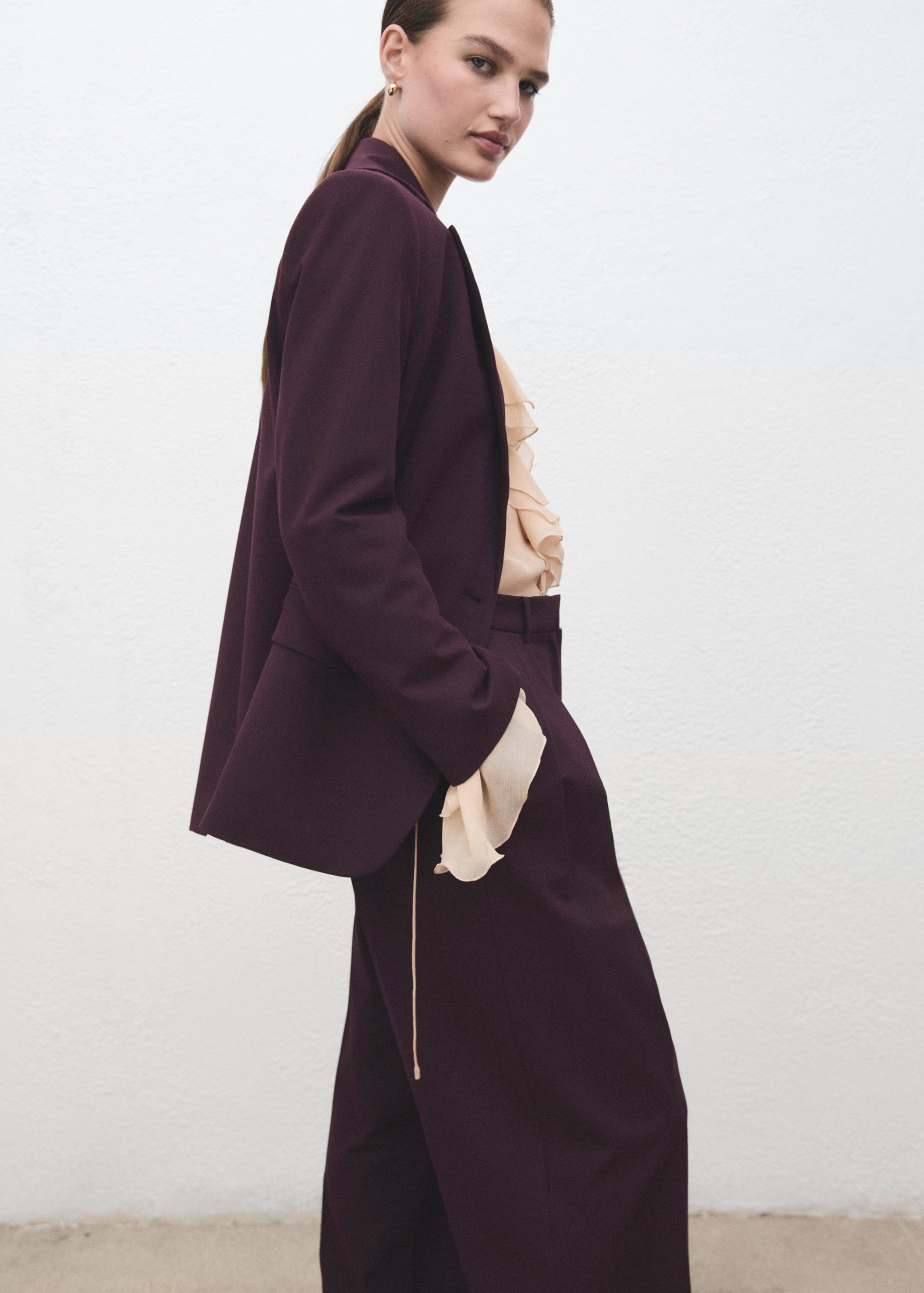 بليزر بدلة بقصة مستقيمة - تفاصيل المنتج 2