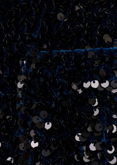 Velvet jacket with sequins and bow — Navy 6