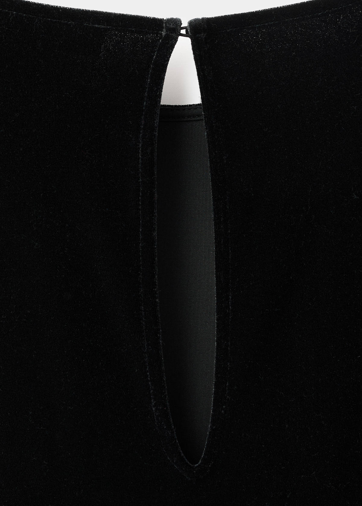 Velvet belt jumpsuit — Black
