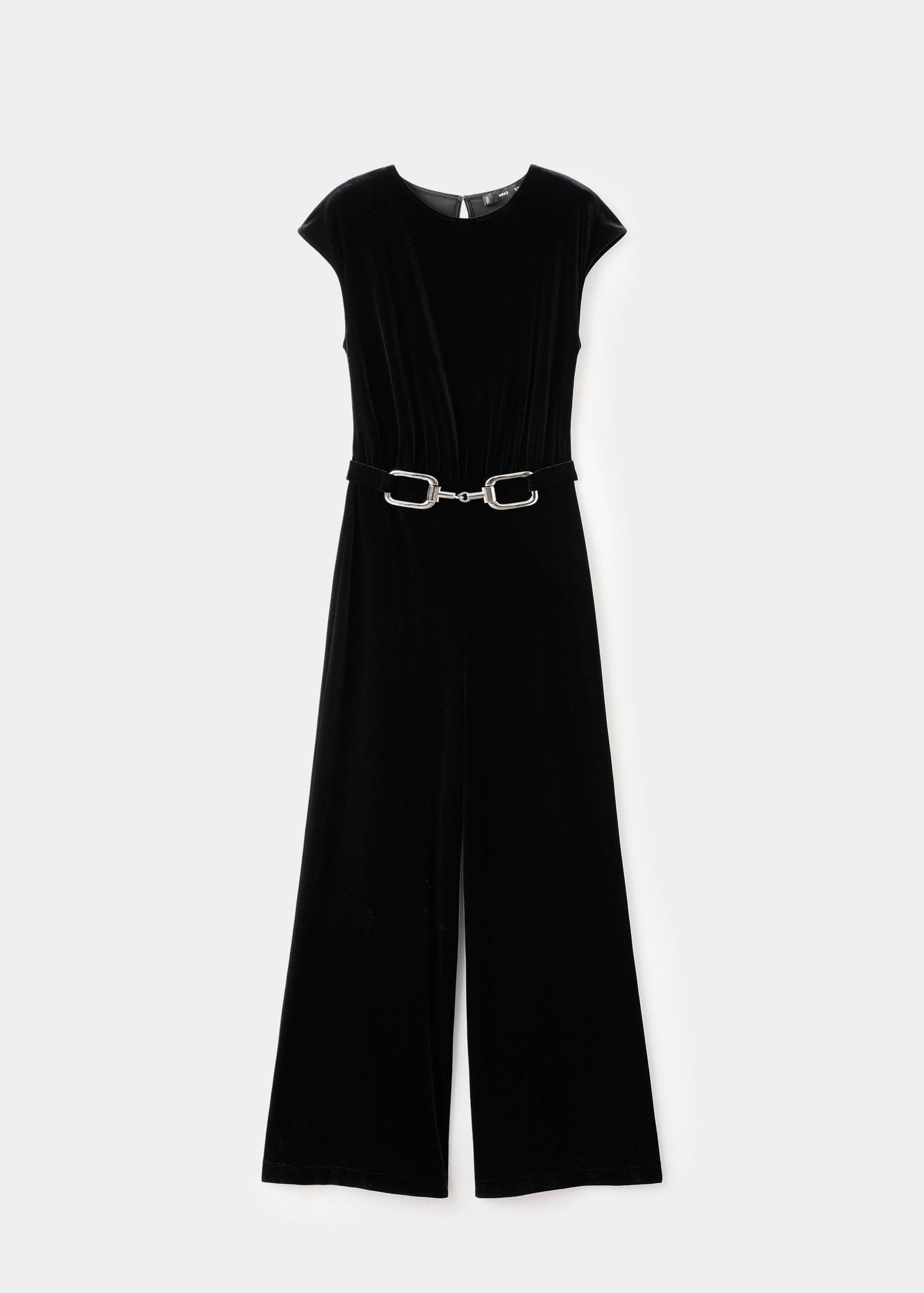 Velvet belt jumpsuit - Article without model