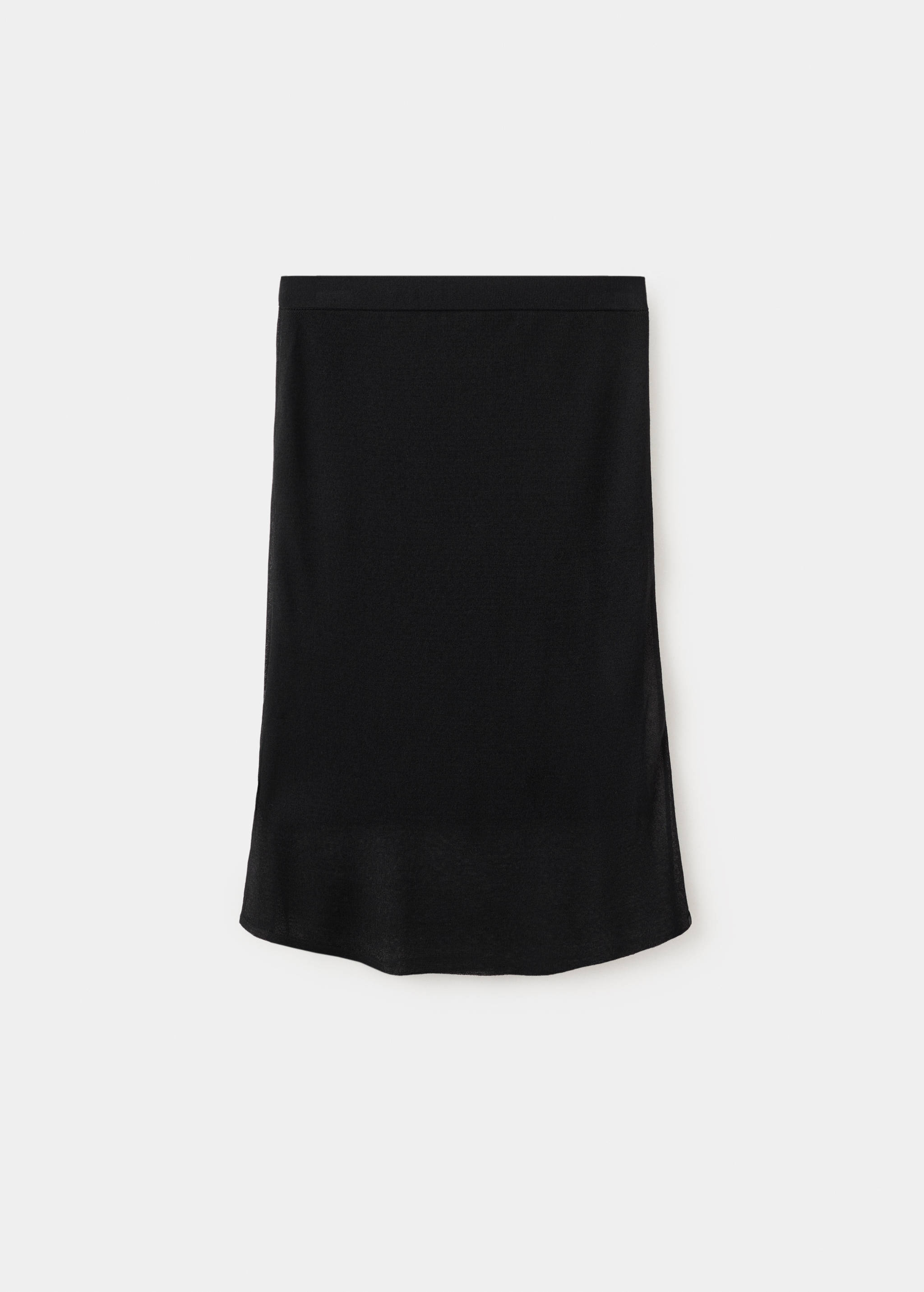 Ribbed midi skirt - Article without model