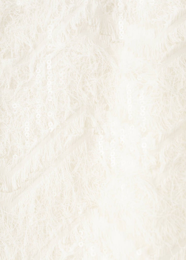 Sequin skirt — Ecru