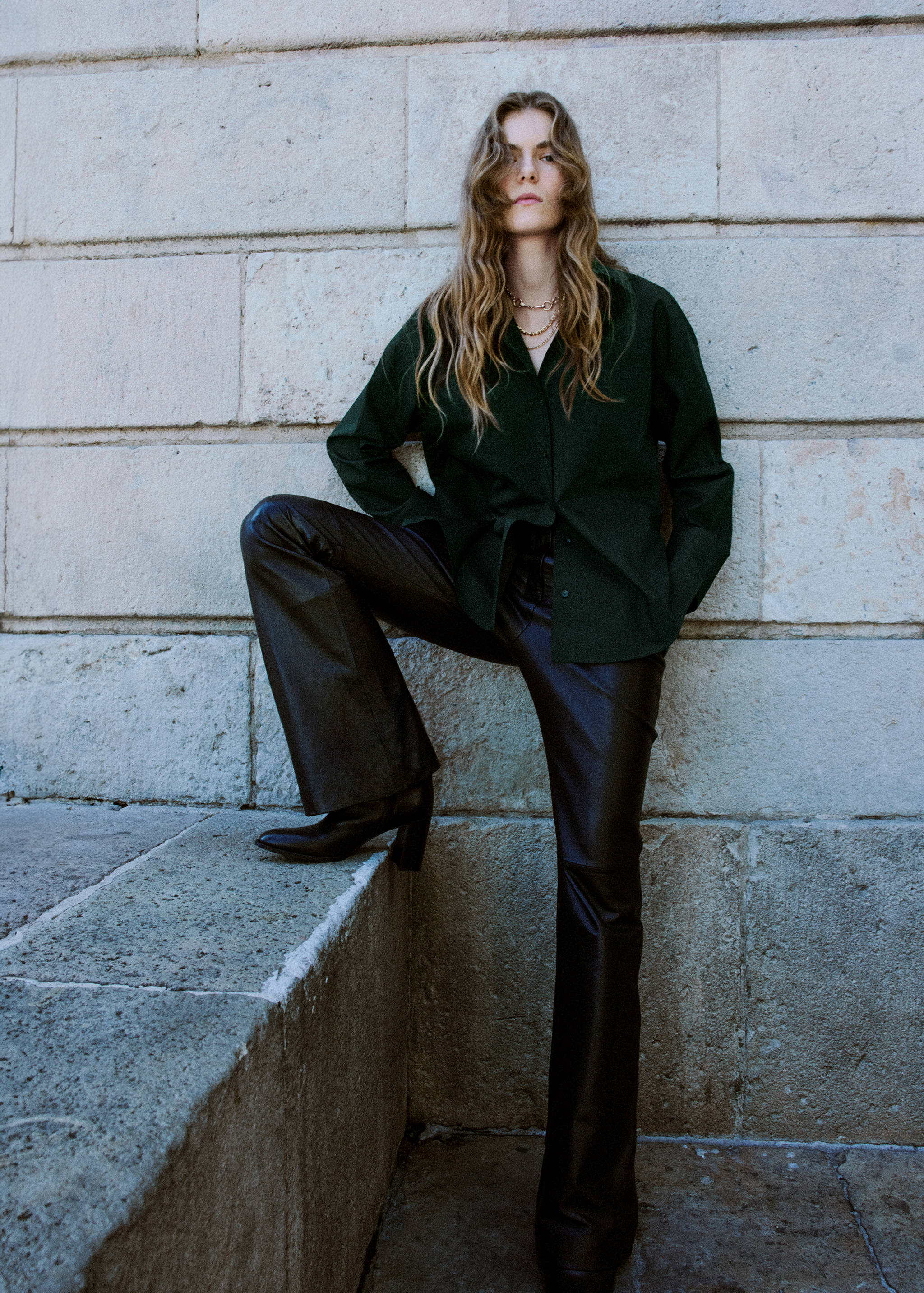 Πουκάμισο oversize τσέπη - Γενικό πλάνο