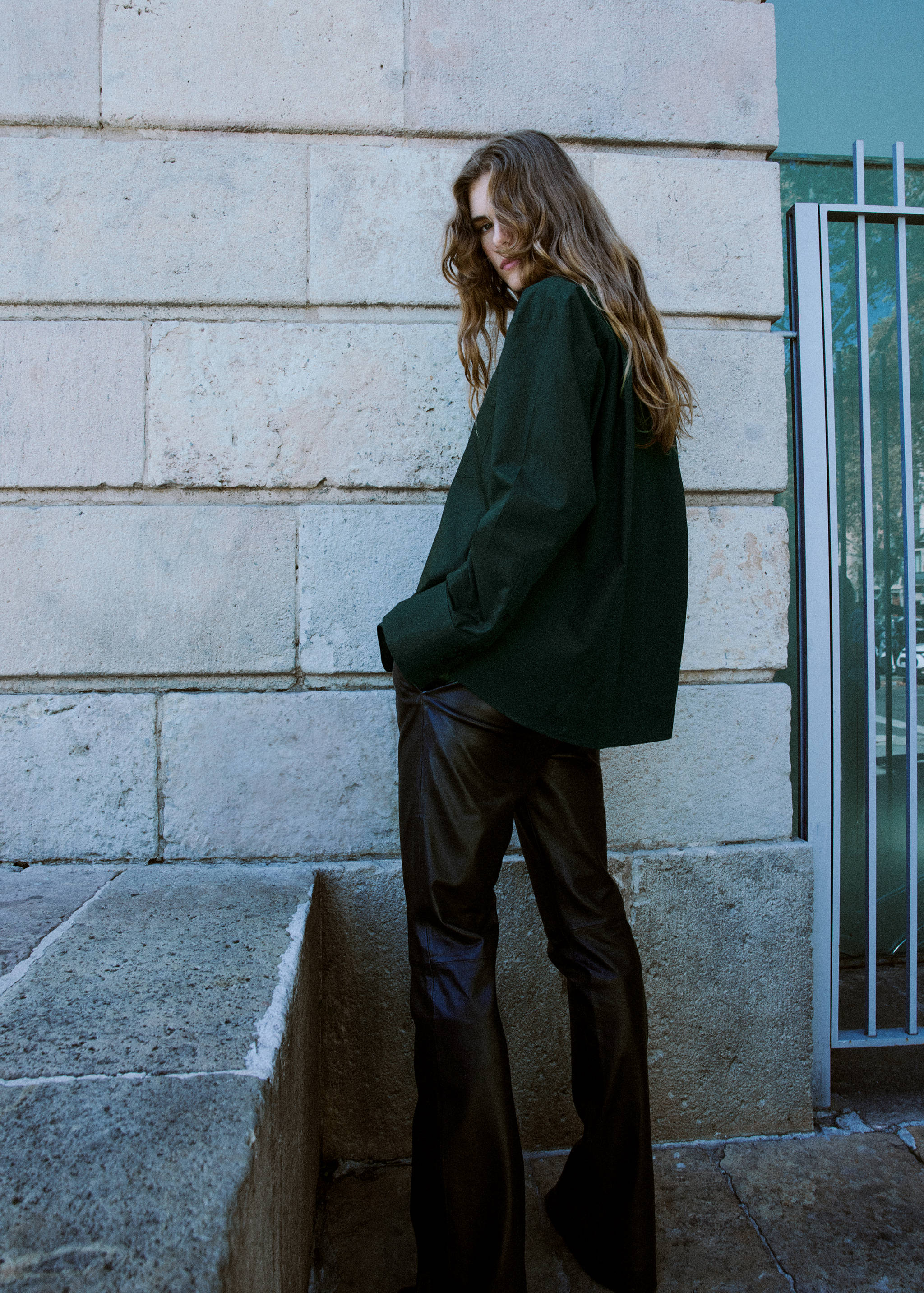 Πουκάμισο oversize τσέπη - Λεπτομέρεια του προϊόντος 1