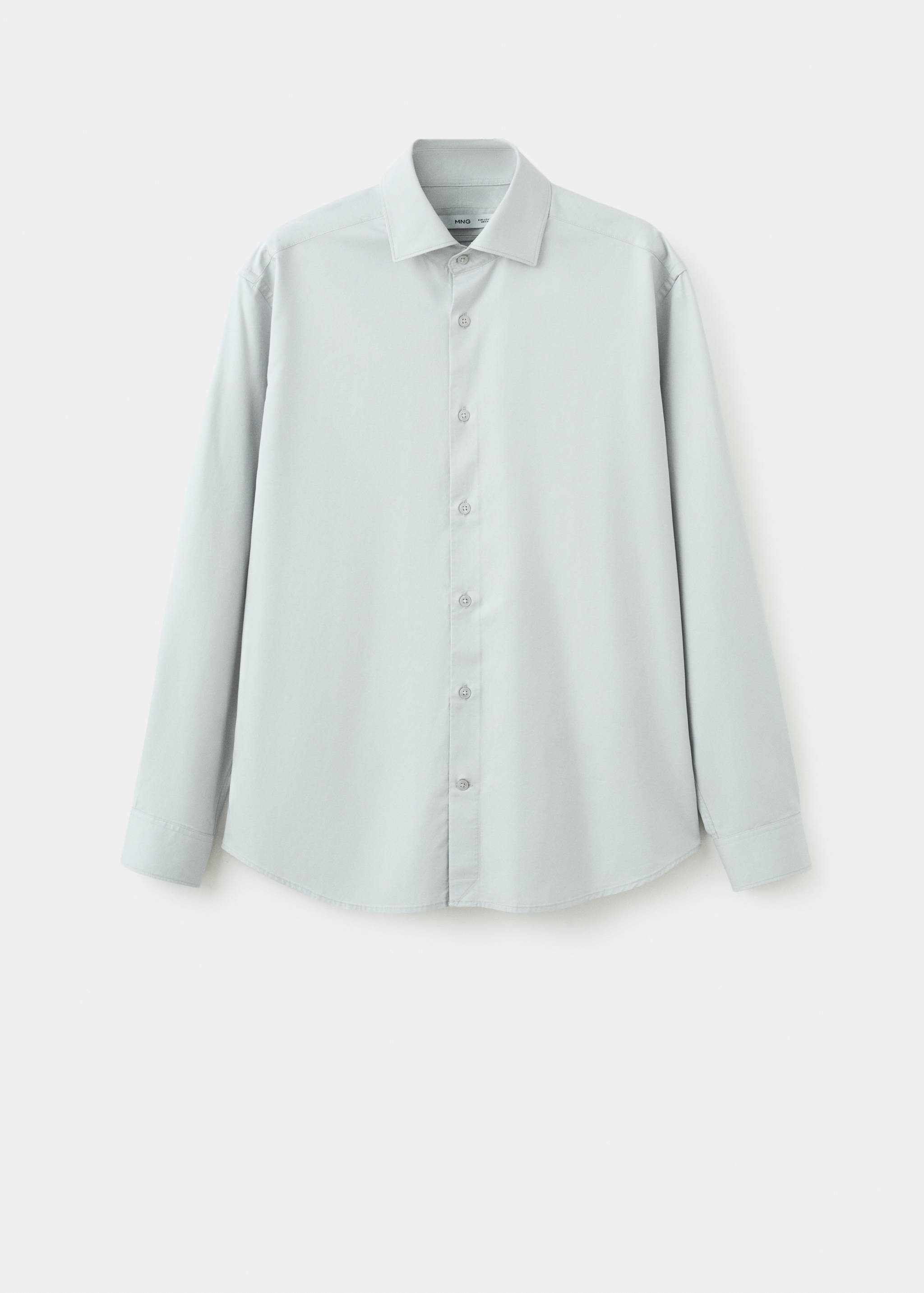 Slim-fit lyocell cotton shirt - Article without model