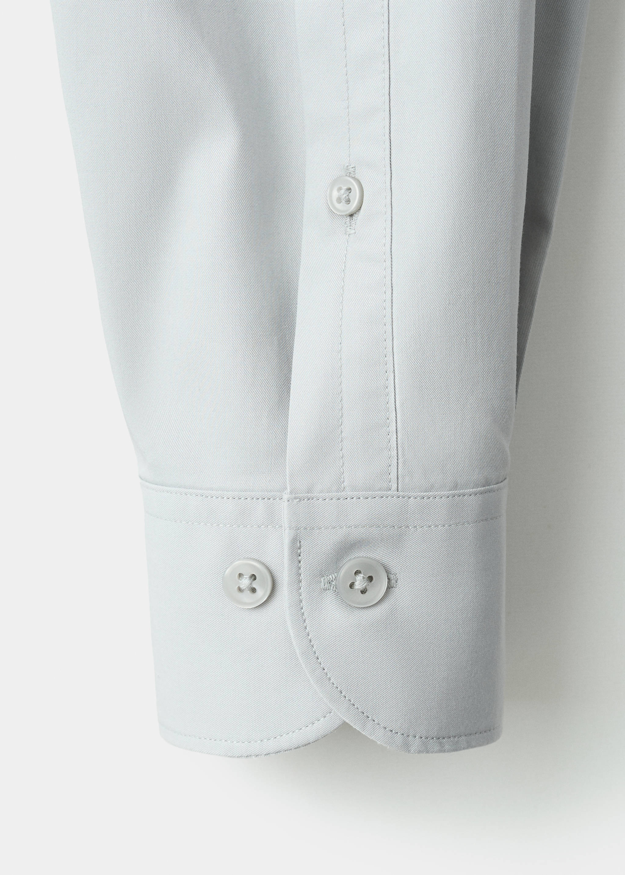 Slim-fit lyocell cotton shirt - Details of the article 0