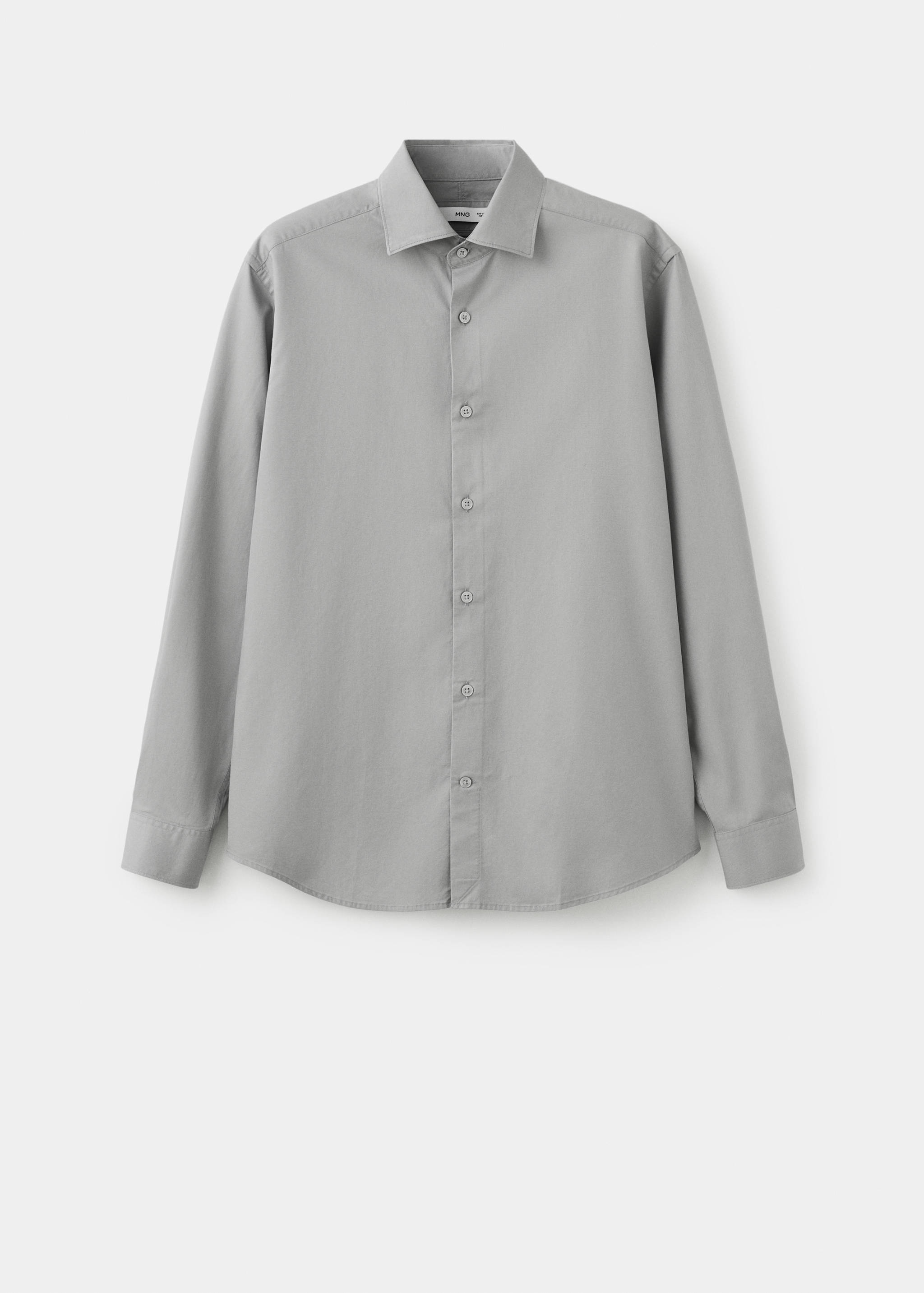 Slim-fit lyocell cotton shirt - Article without model