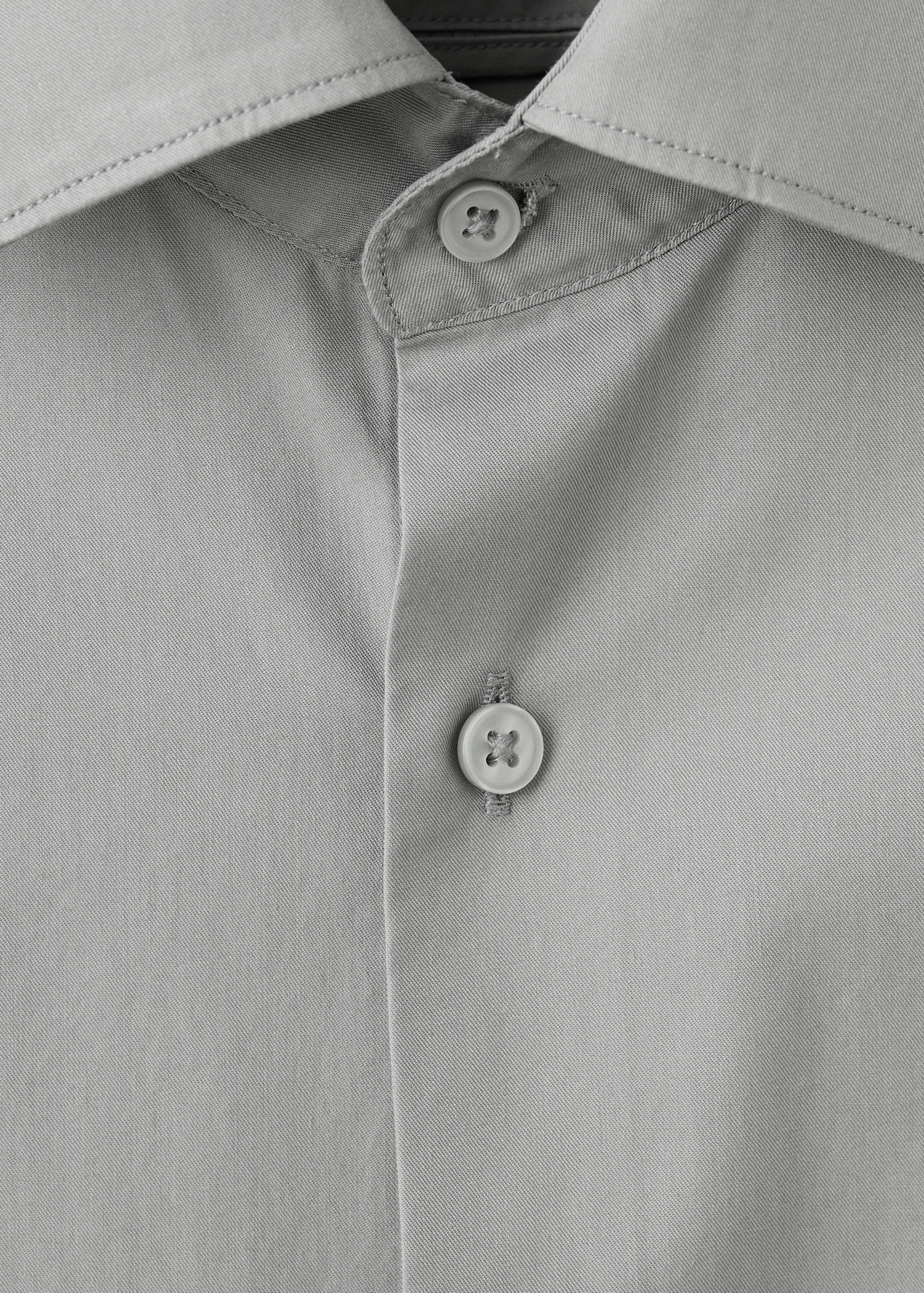 Slim-fit lyocell cotton shirt - Details of the article 8
